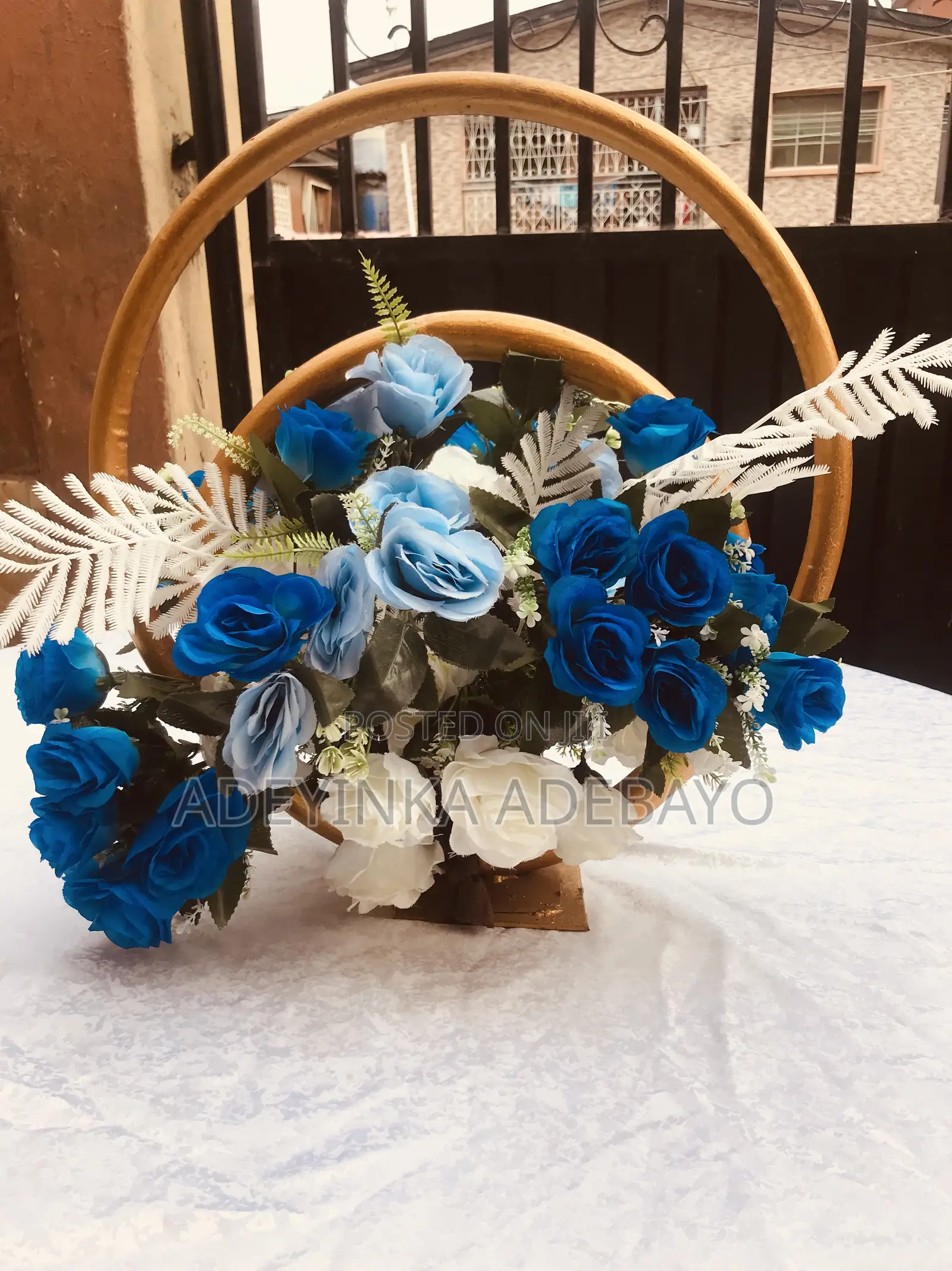 Double Ring Centerpiece for Rent