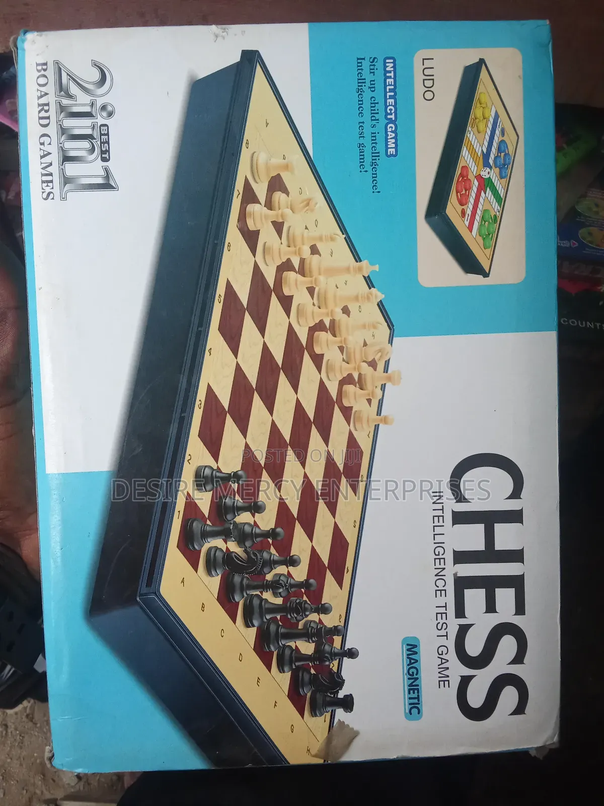 2 in 1 Magnetic Chess  Ludo  Board Game