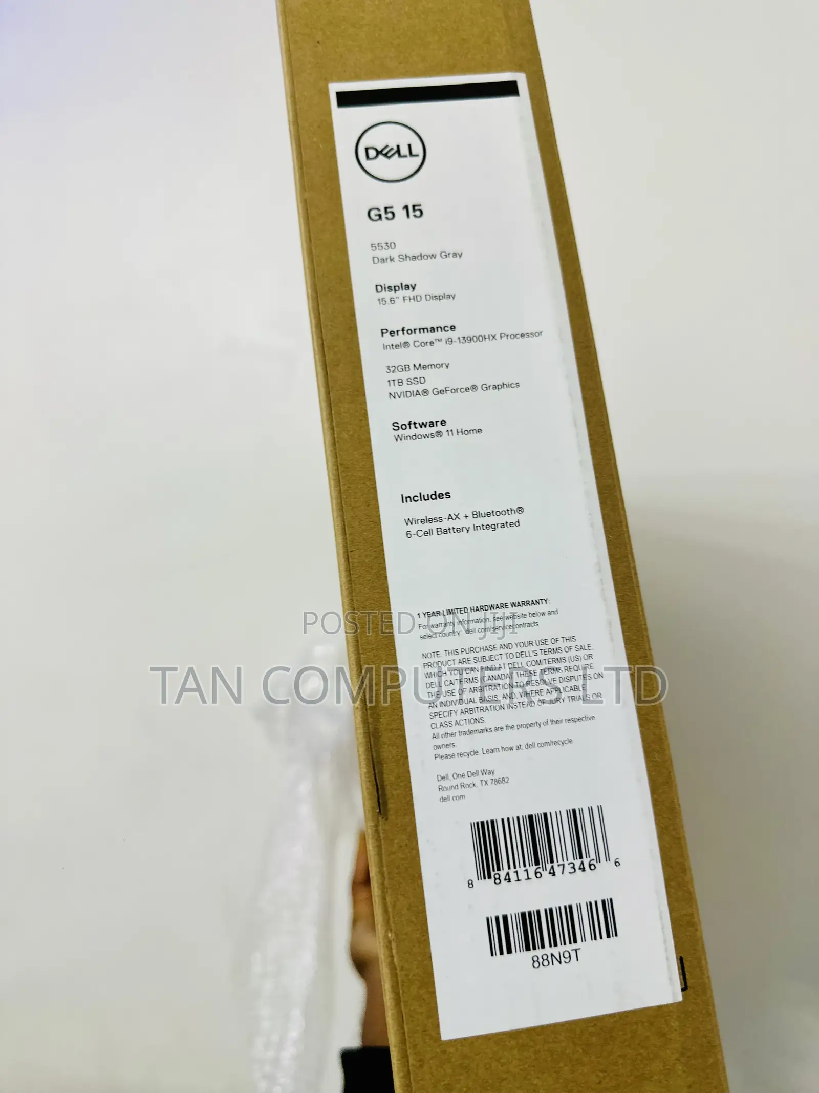 New Laptop Dell G15 5535 32GB Intel Core i9 SSD 1T