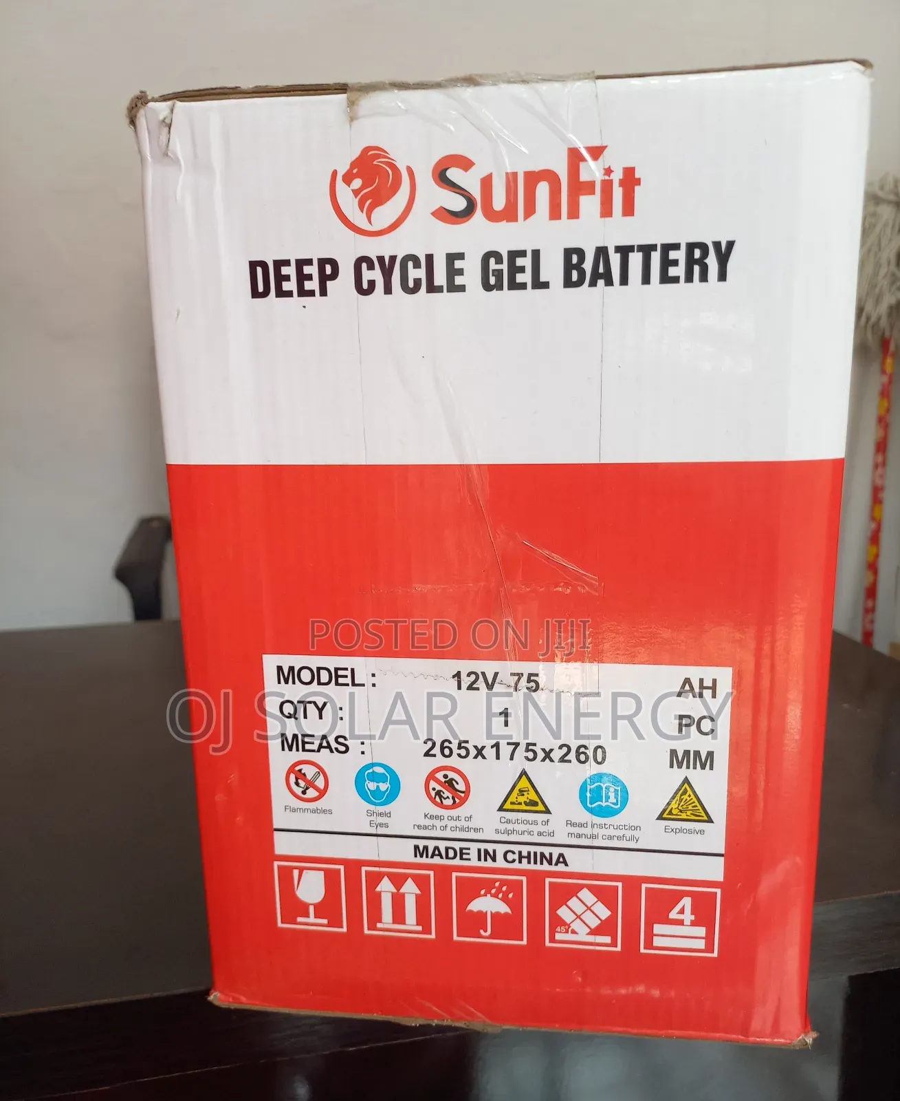 Sunfit 75ah Solar Gel Battery