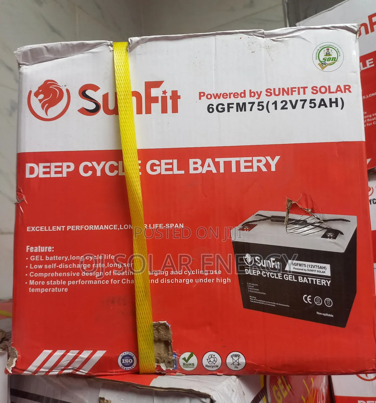 Sunfit Solar Gel Battery