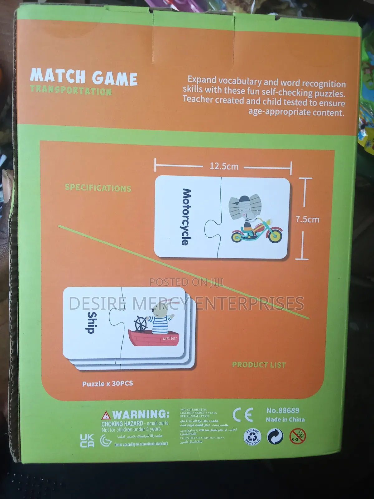 Match Game Words Transportation
