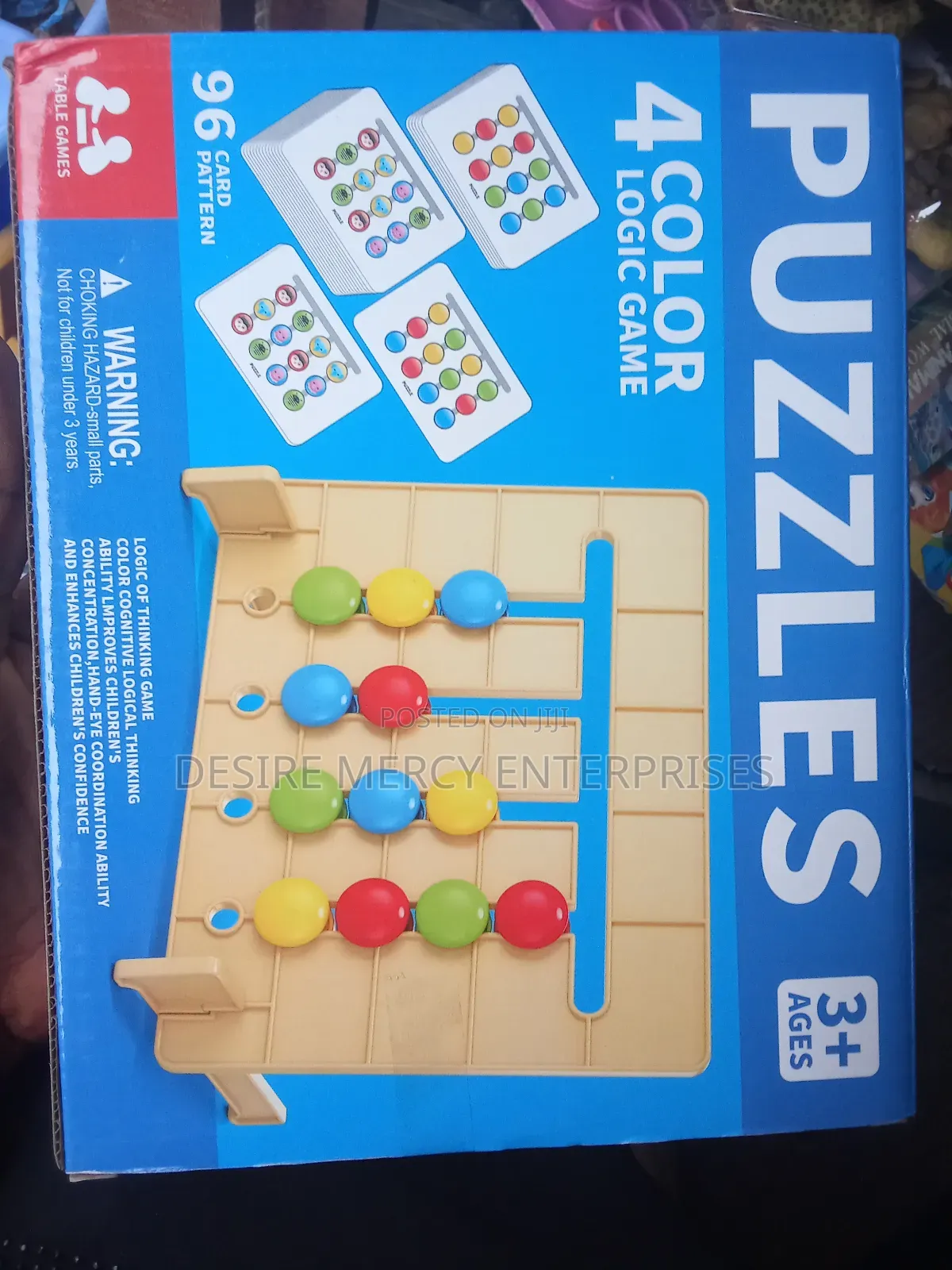 4 Color Logic Game Puzzle