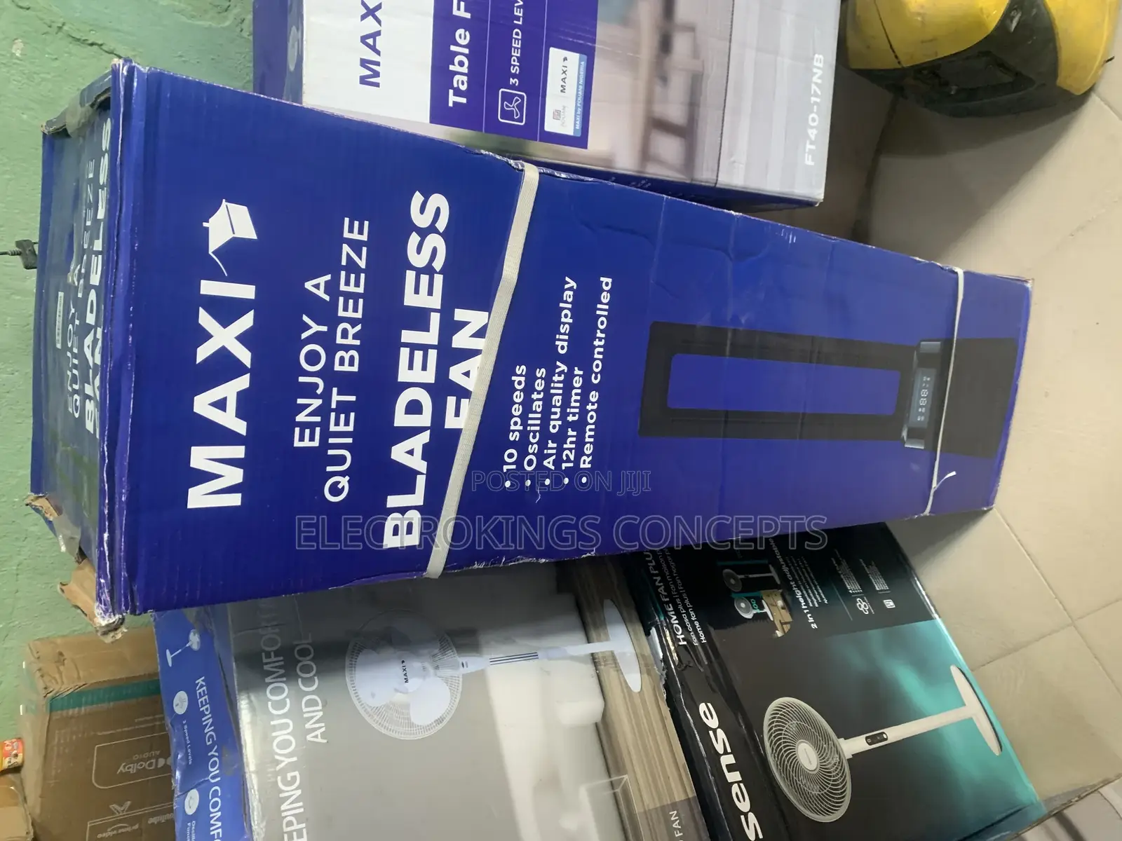 Maxi Bladeless Fan 42 Inch Black (150pd-Ams)