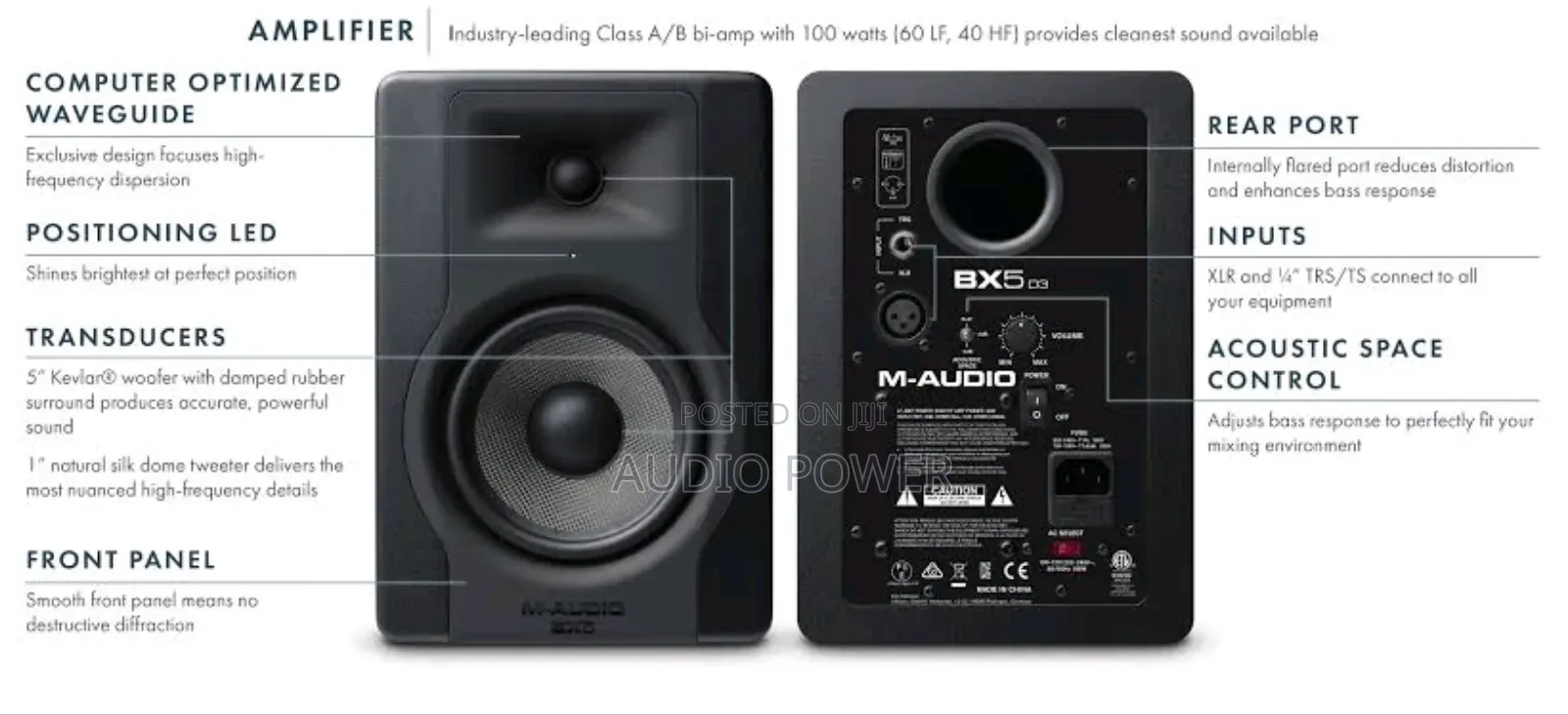 M Audio Bx5 D3 Studio Monitor Speaker