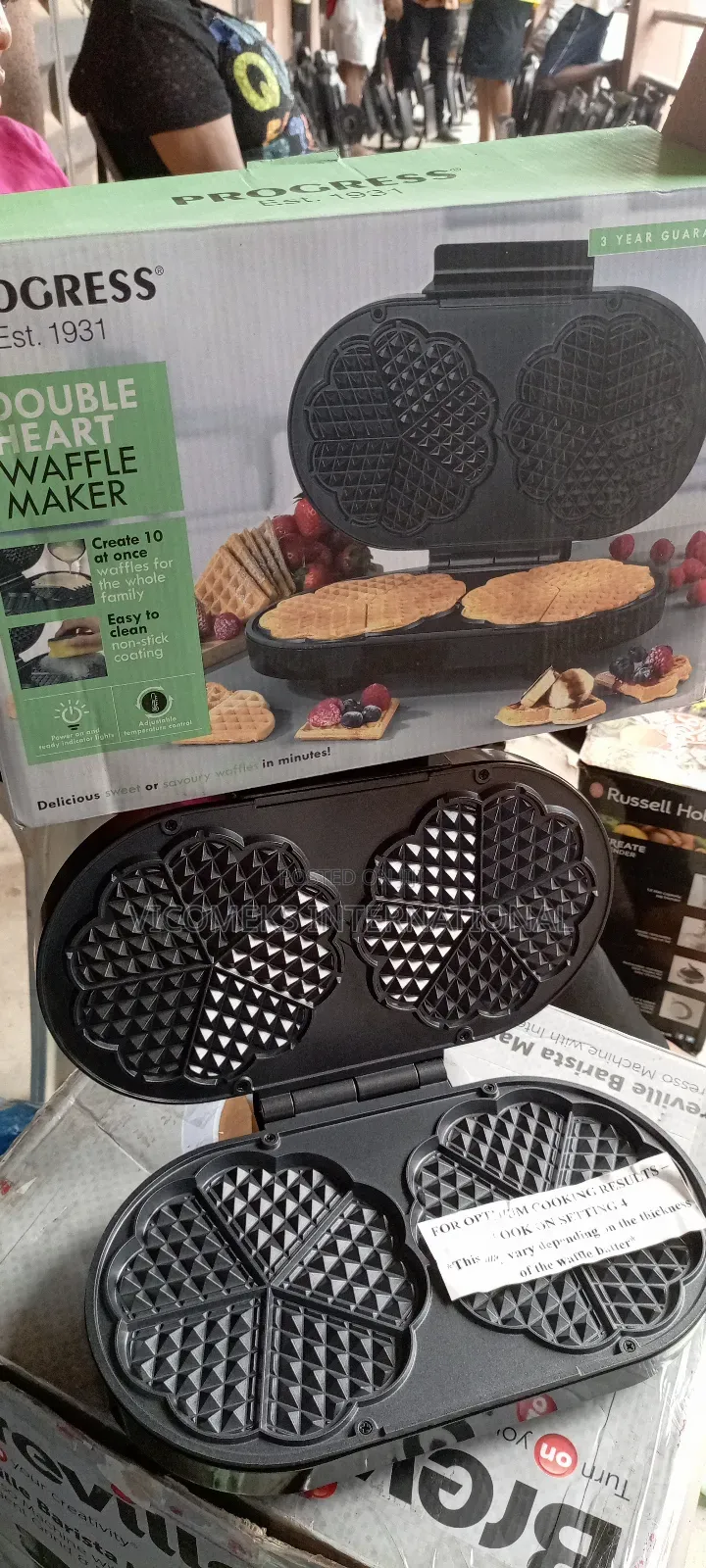 Slow Juicerheart-Shaped Brilliant Waffle Maker - 1200w
