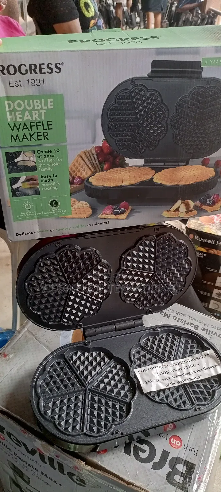 Slow Juicerheart-Shaped Brilliant Waffle Maker - 1200w