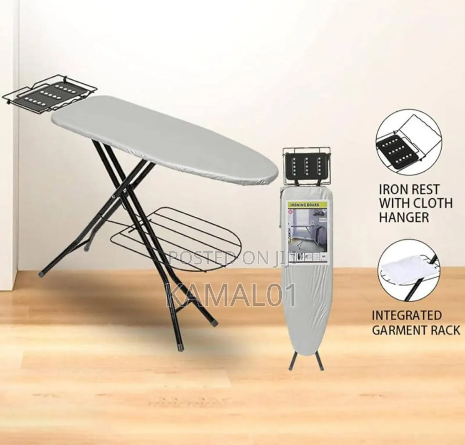 Ironing Board With Cloth Hanger (Big Size)