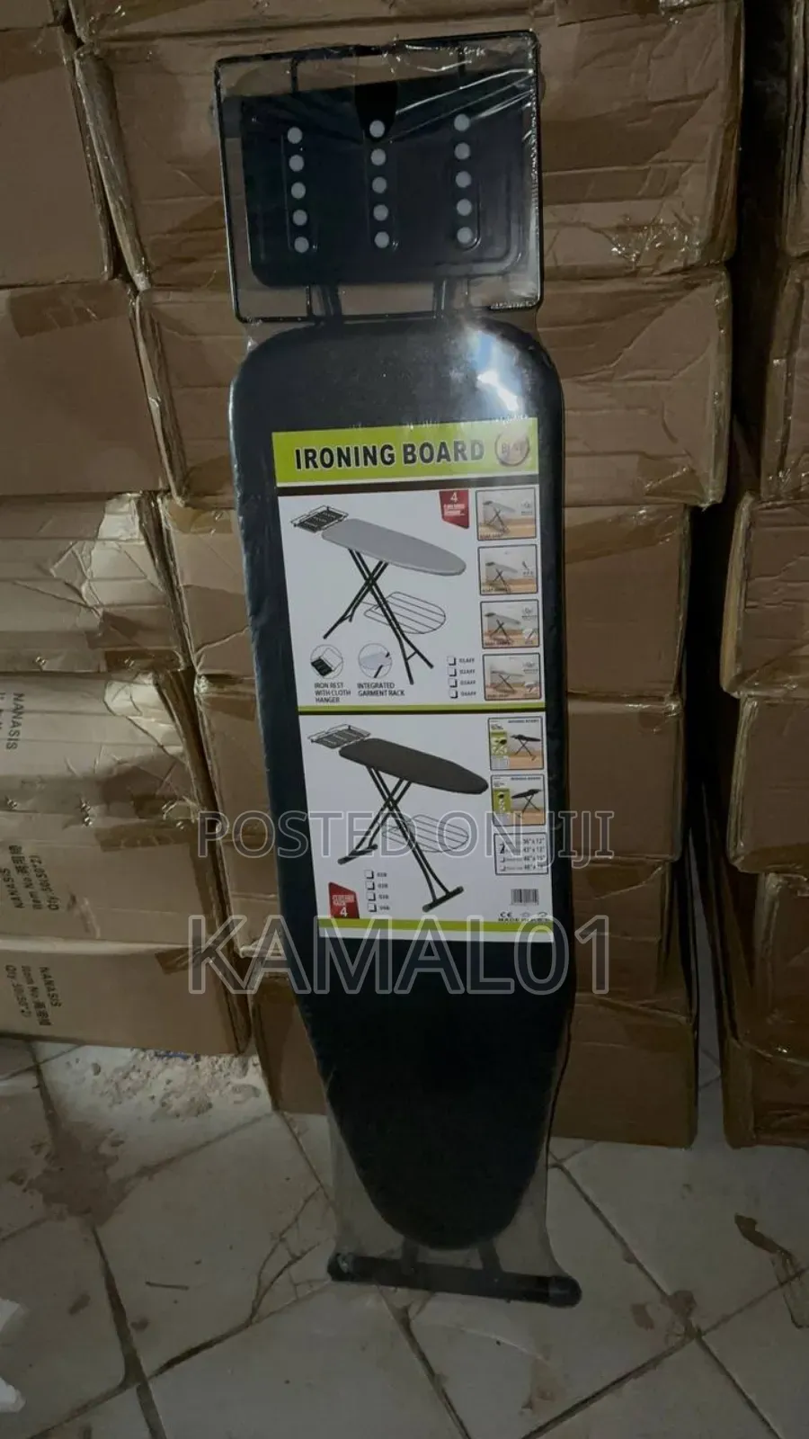 Ironing Board With Cloth Hanger (Big Size)