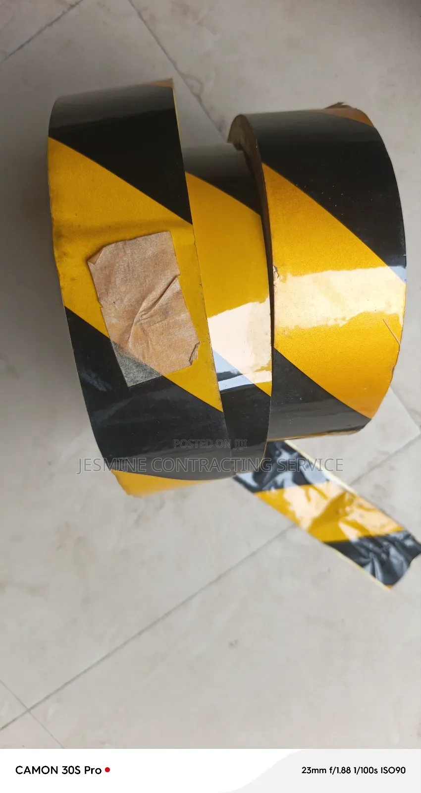Photolumicent Tape Black And Yellow 2 Inches