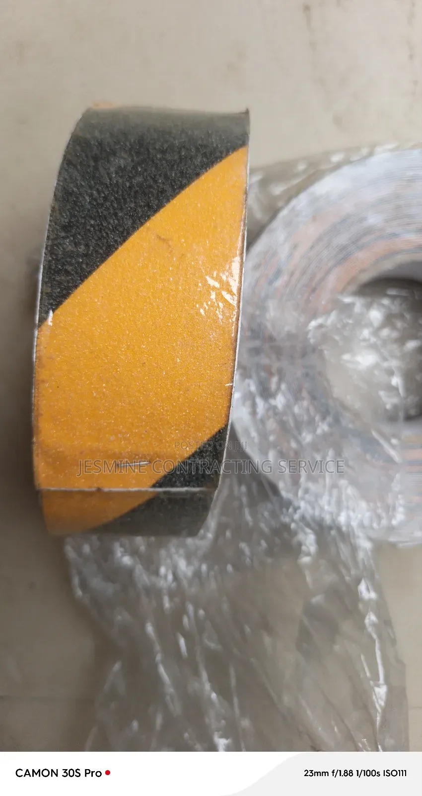 Photolumicent Tape Anti Slip Black And Yellow 2 Inches