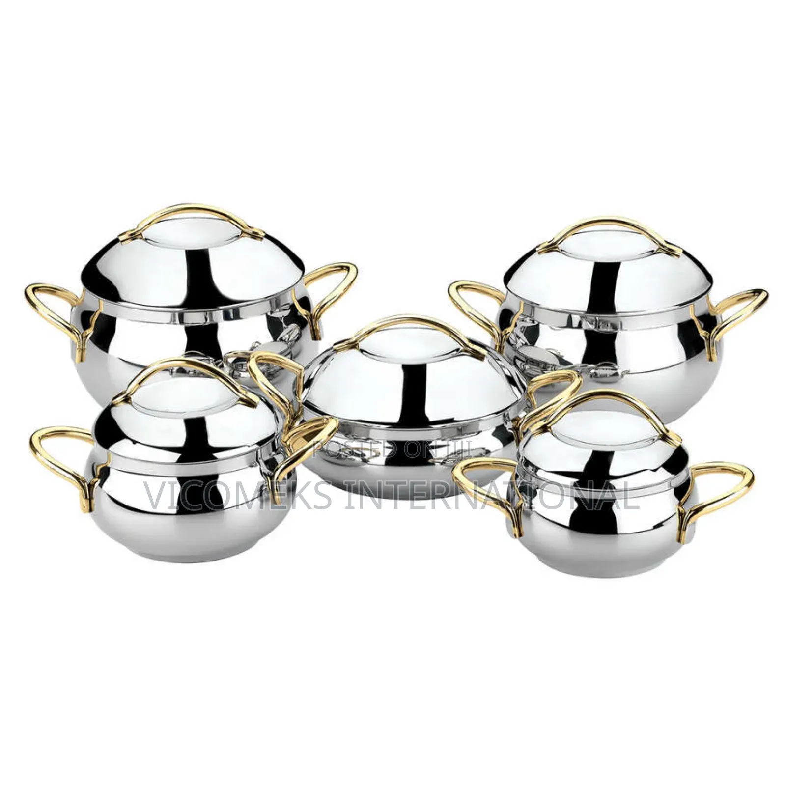 Oms 10pc Stainless Steel Cookware Set - 1010