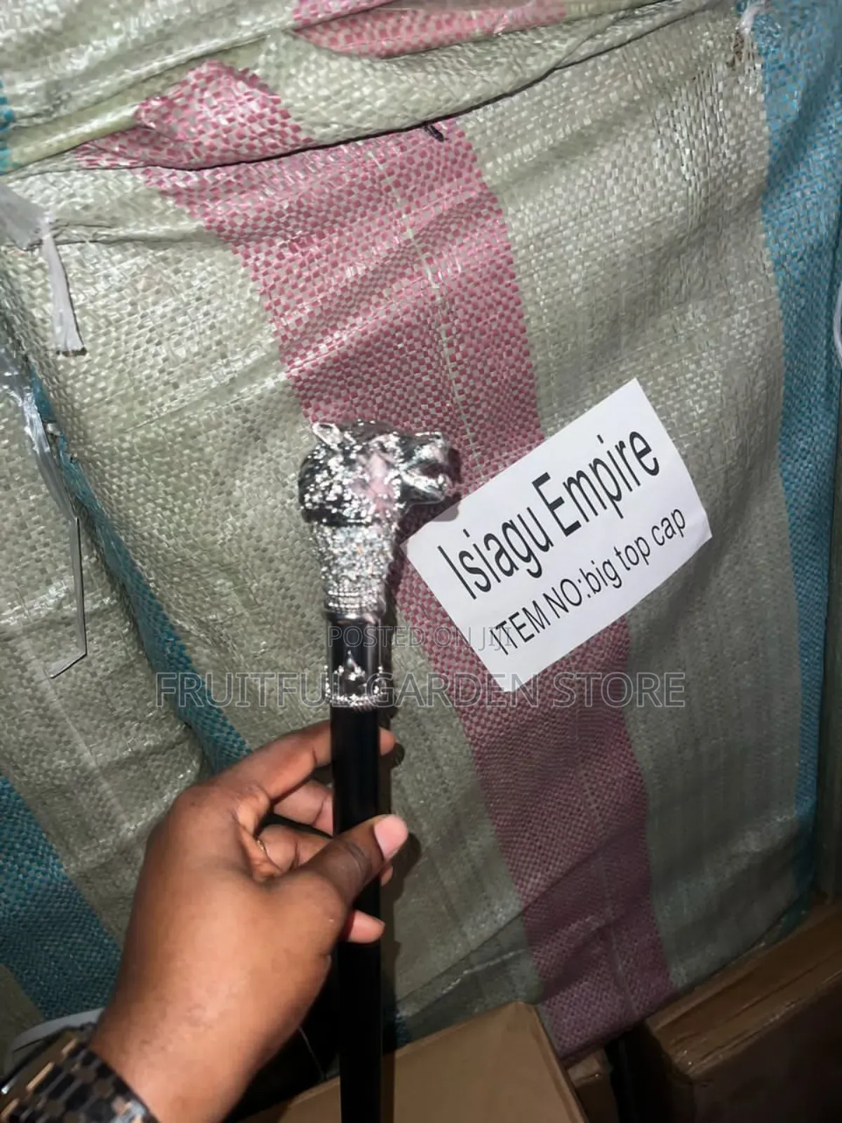 Men Fashion Lion Head Walking Stick