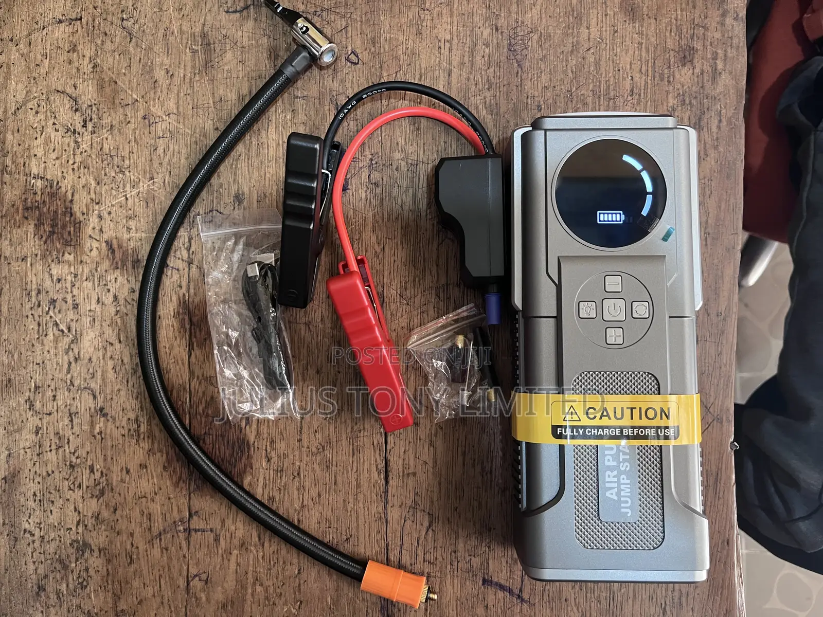 Quality Car Air Pump and Jump Starter Powerbank 24000mah