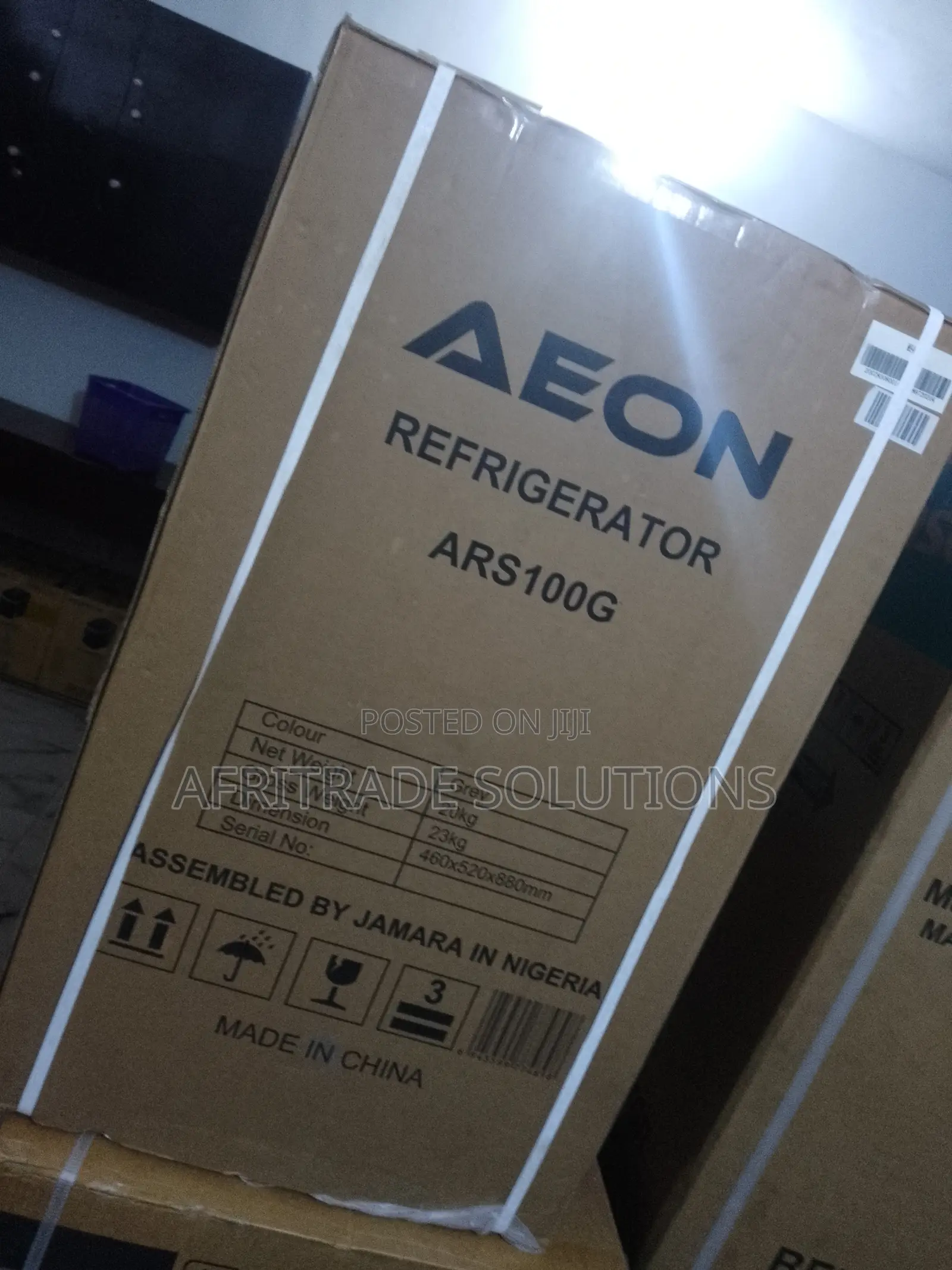Aeon Ars100g 90l Grey Refrigerator – Sleek Functional