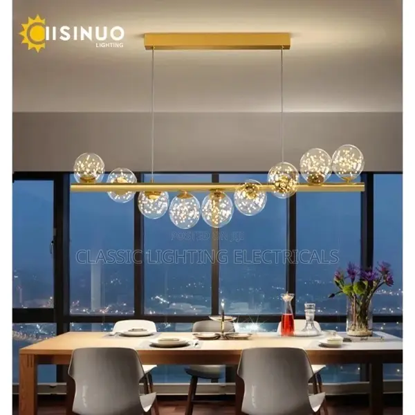 Line Glass Ball Pendant Lights Nordic Led Light