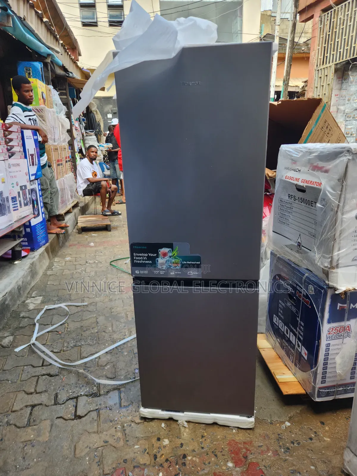 Hisense Double Door Bottom Freezer Refrigerator R600 Gas