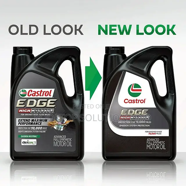 New Improved Castrol Edge Full Synthetic High Mileage 5w30