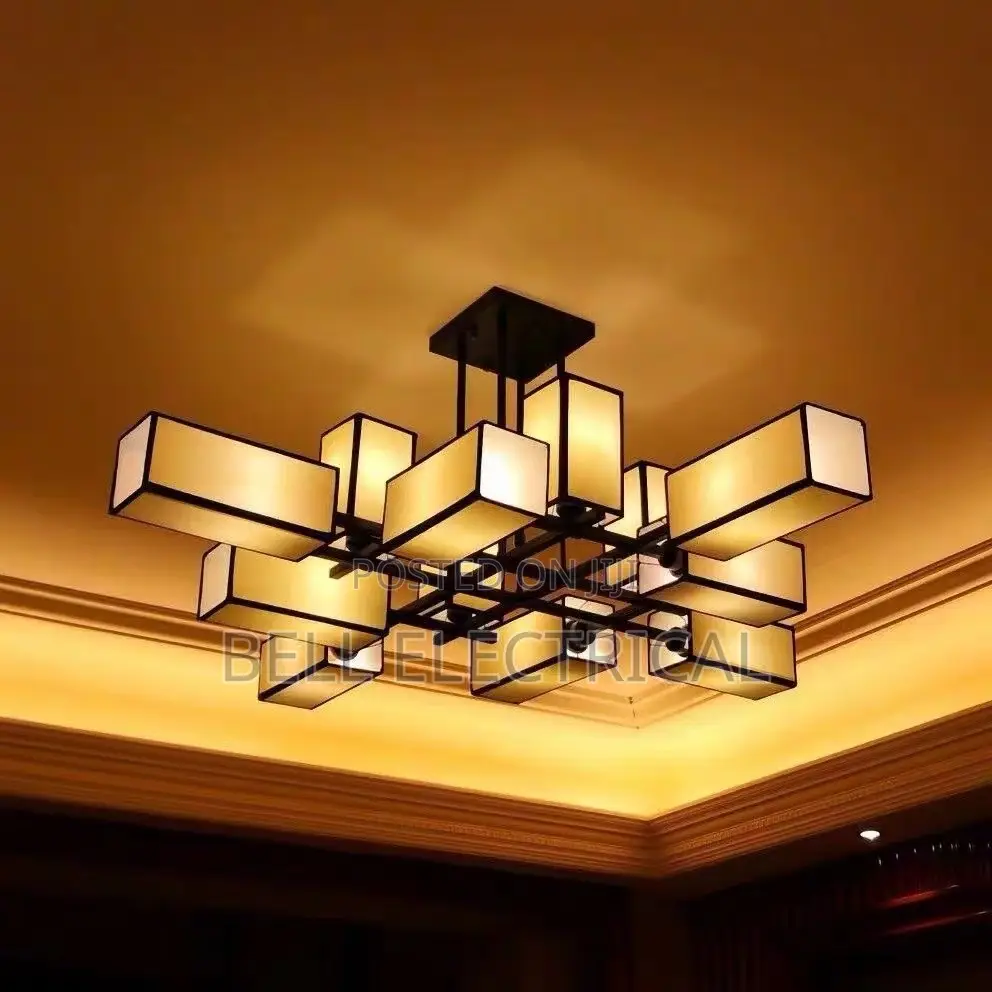 New Chinese Golden Hardware Living Room Led Chandelier