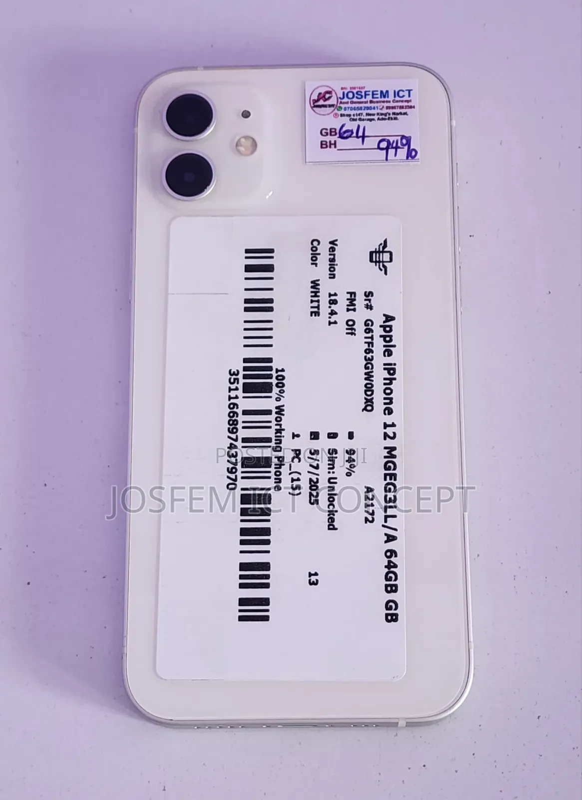 Apple iPhone 12 64 GB White
