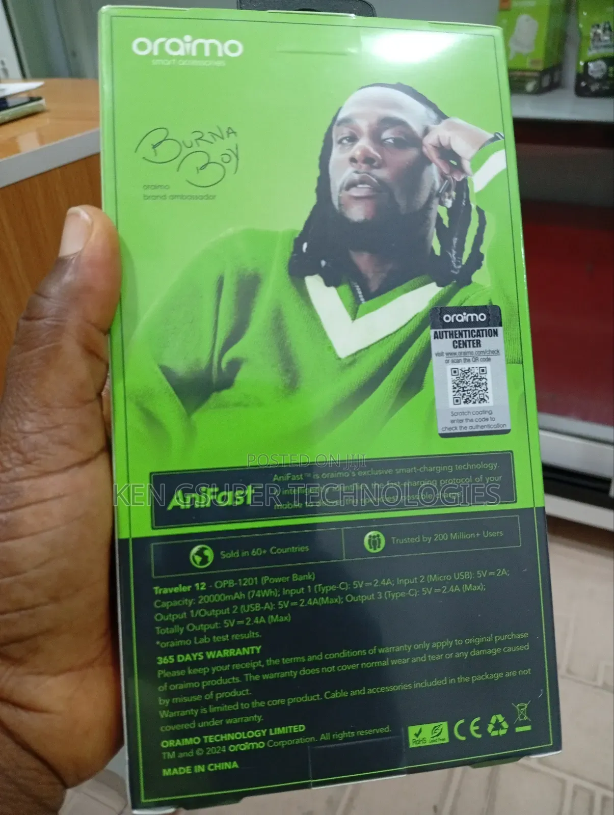 Oraimo Power Bank 20000mah