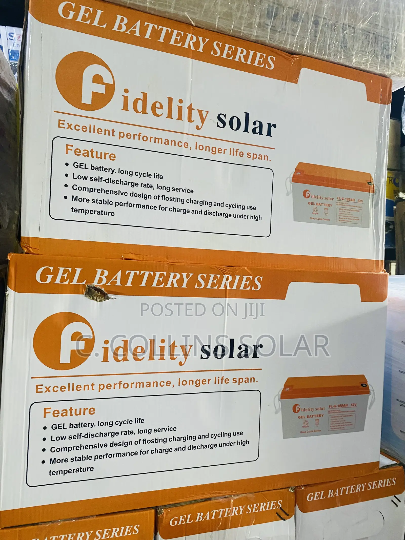 165ah Fidelity Solar Battery