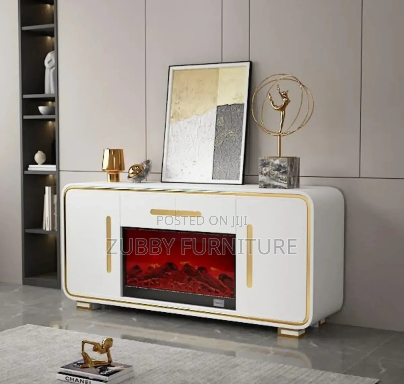 Brand New Quality and Imported Luxury Fire Plate Tv Stand