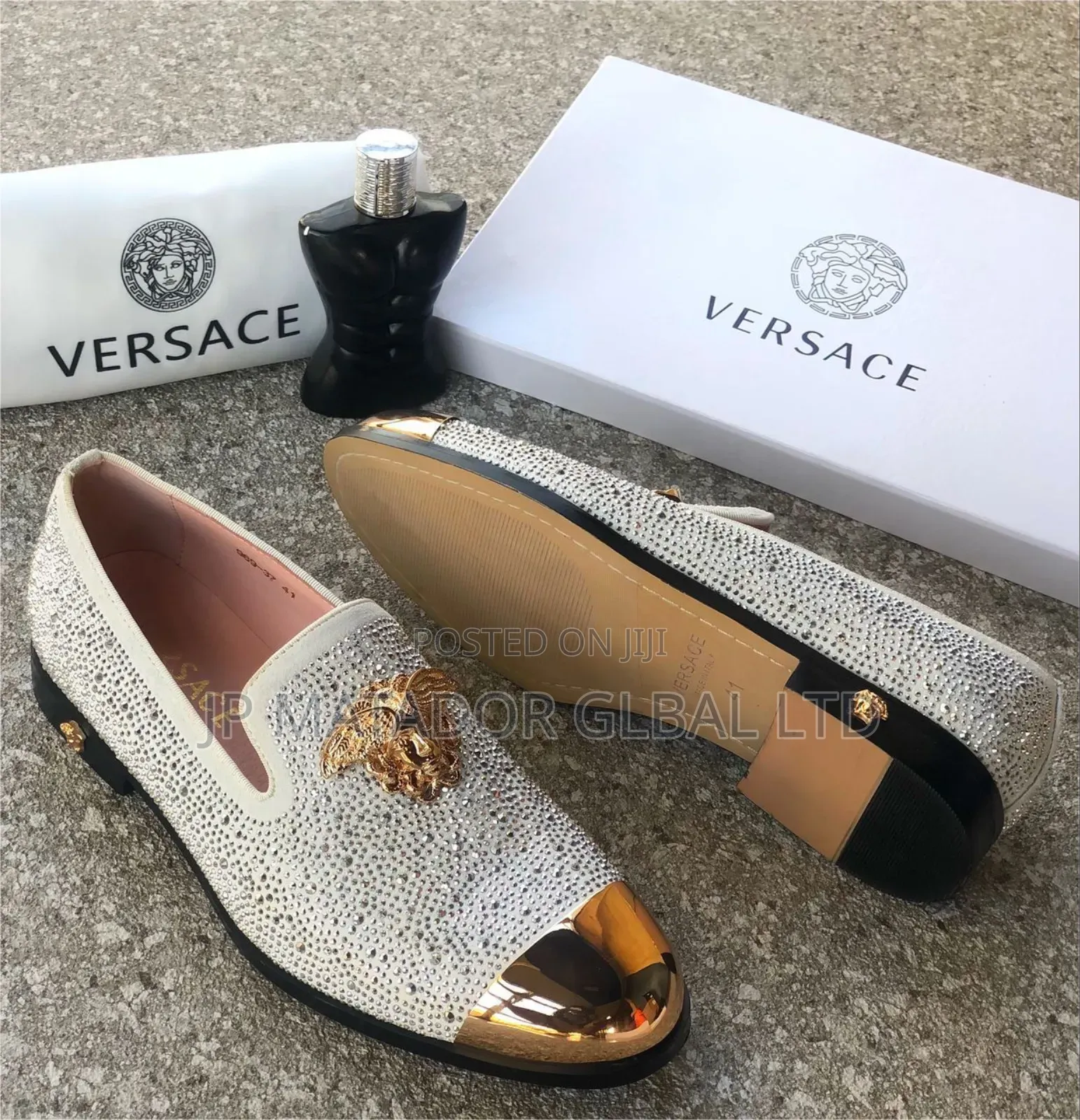 Newly Versace Stock Solid Shoes.