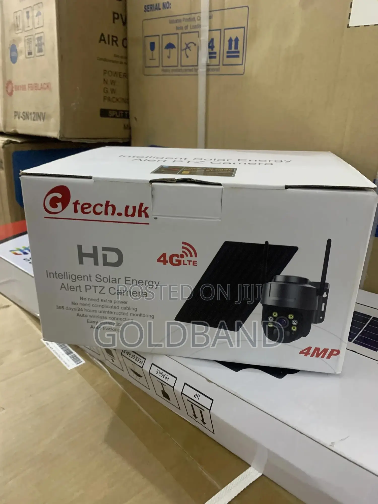 Smart Solar Security Cam Hd Ptz, Night Vision, Two-Way Audio