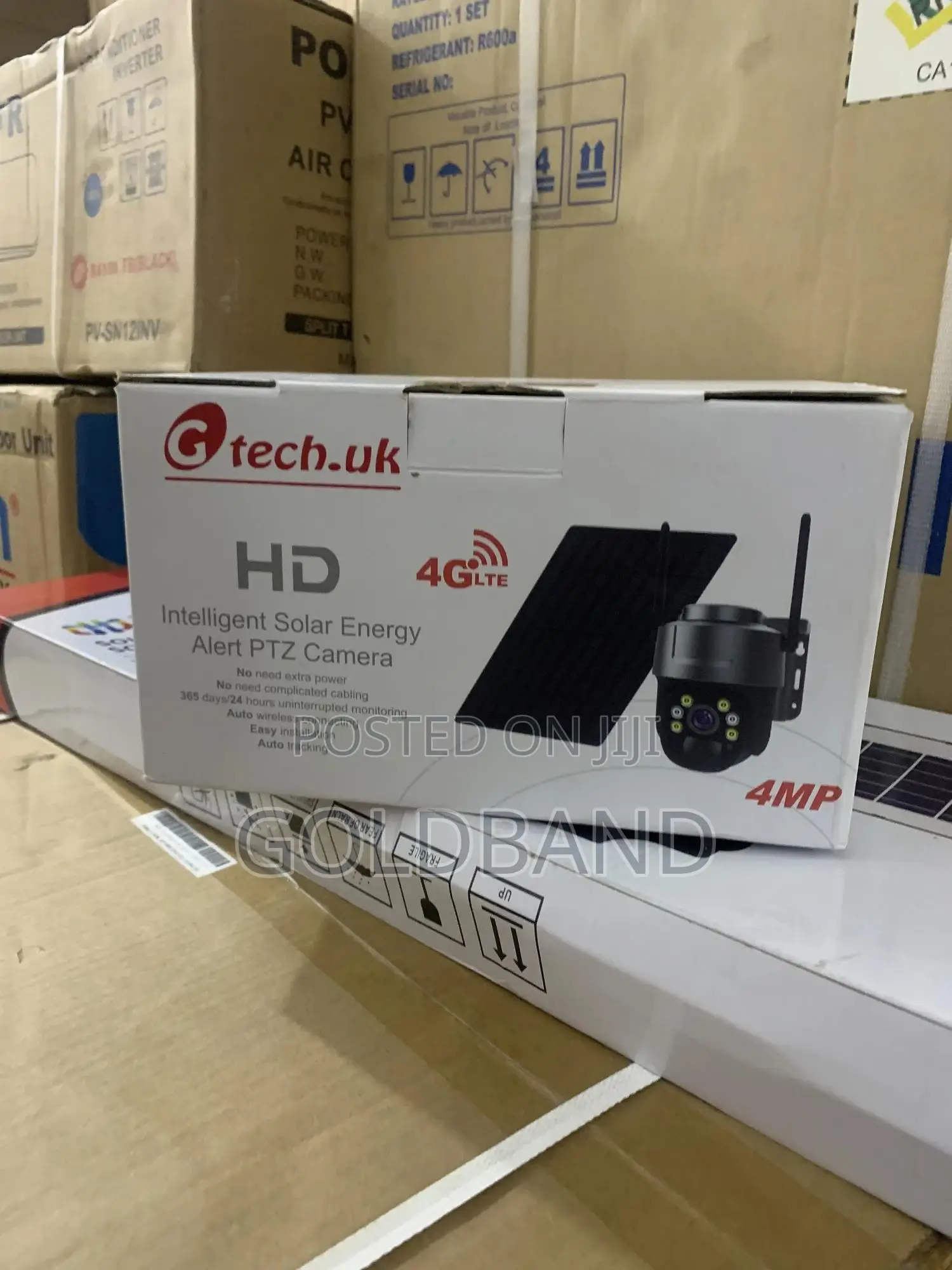 Ai Solar-Powered PTZ Camera – 360° View, Hd, Motion Sensor