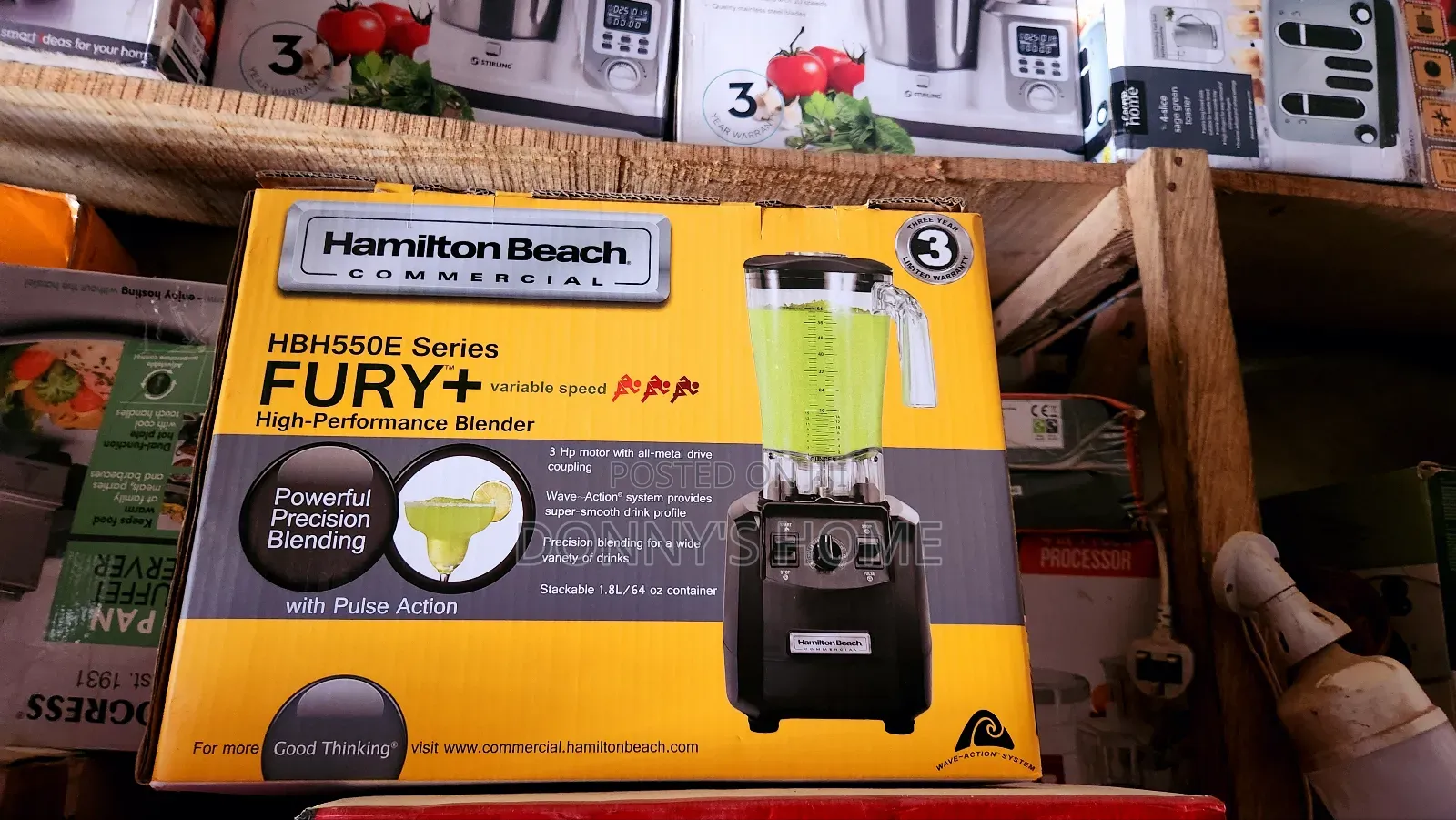 Hamilton Beach Commercial Hbh550e Series Fury+ Blender