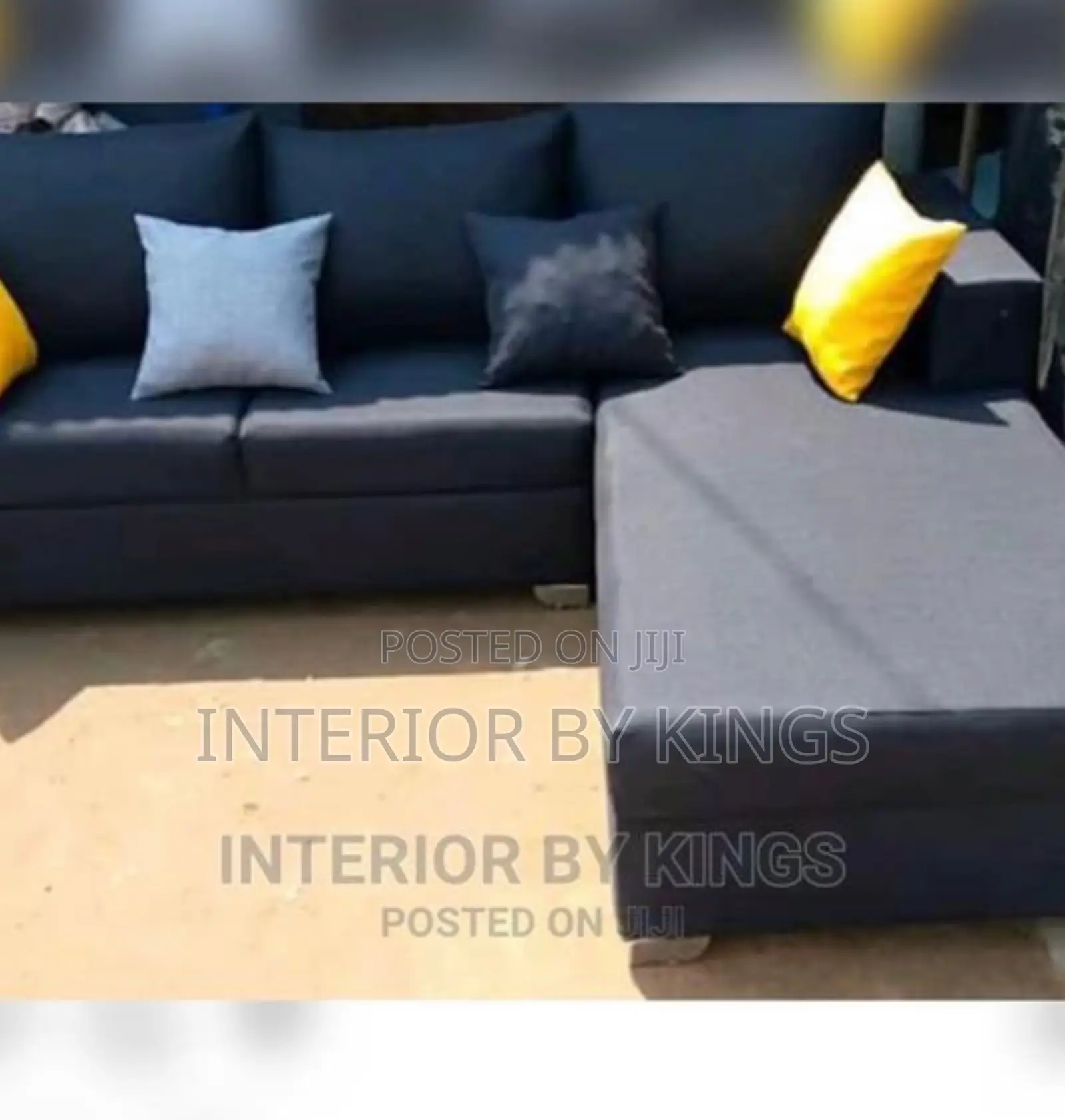 L-Shaped Fabric Sofa Can Be Made in Colors of Your Choice