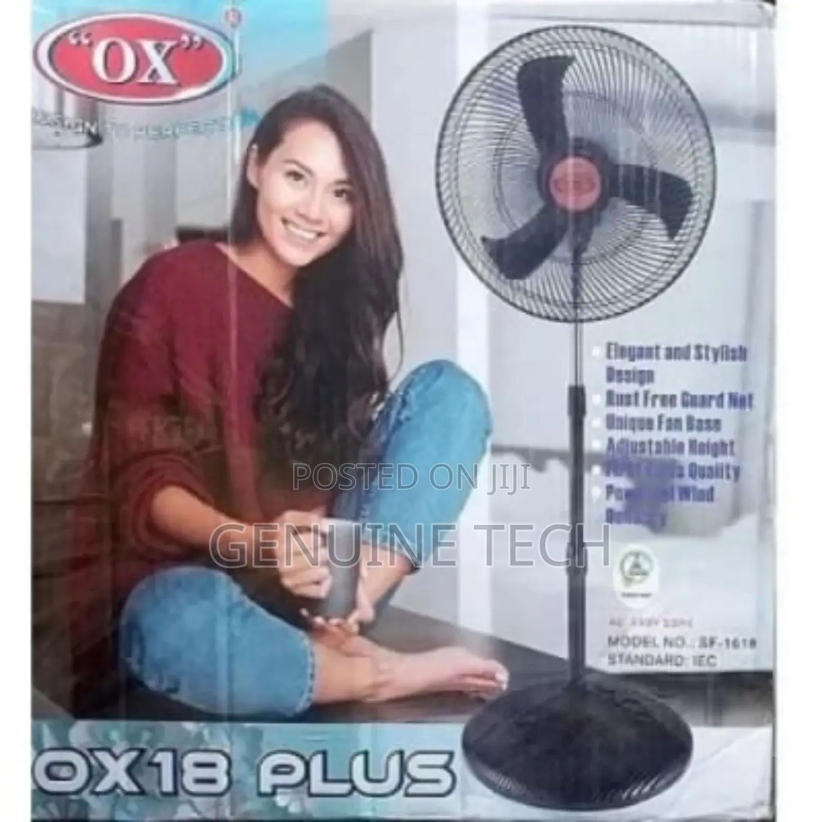 Ox 18" Standing Fans Copper Motor