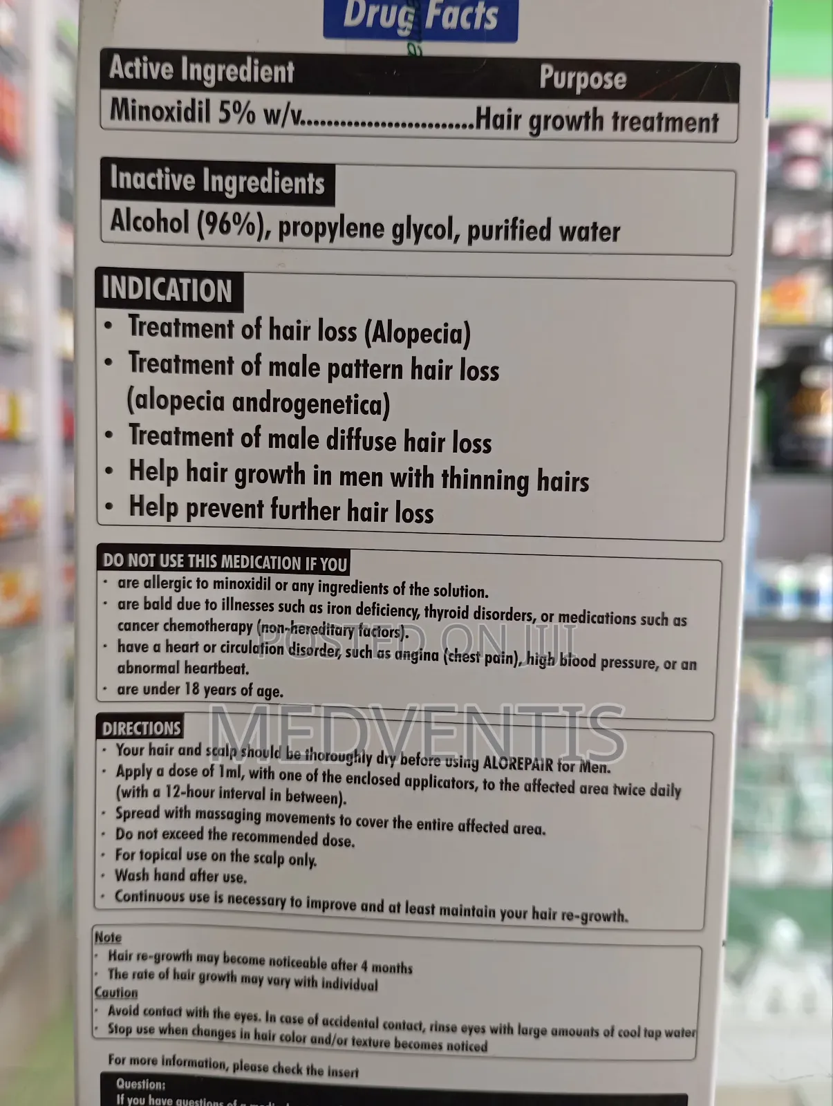 Alorepair Minoxidil Spray