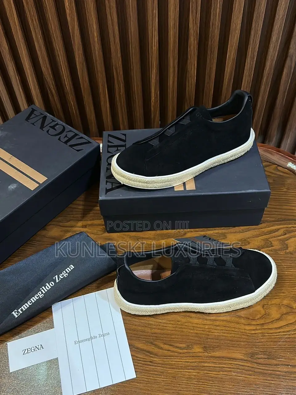 Original Zegna Espadrille Shoes