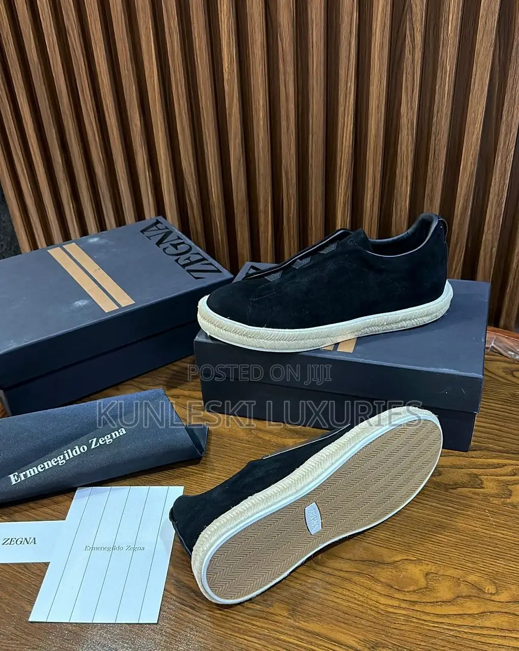 Original Zegna Espadrille Shoes