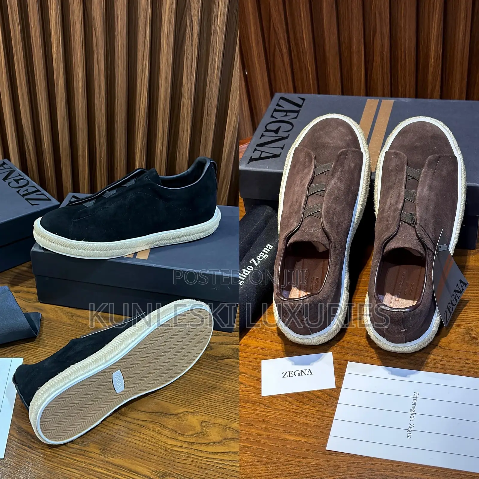 Original Zegna Espadrille Shoes