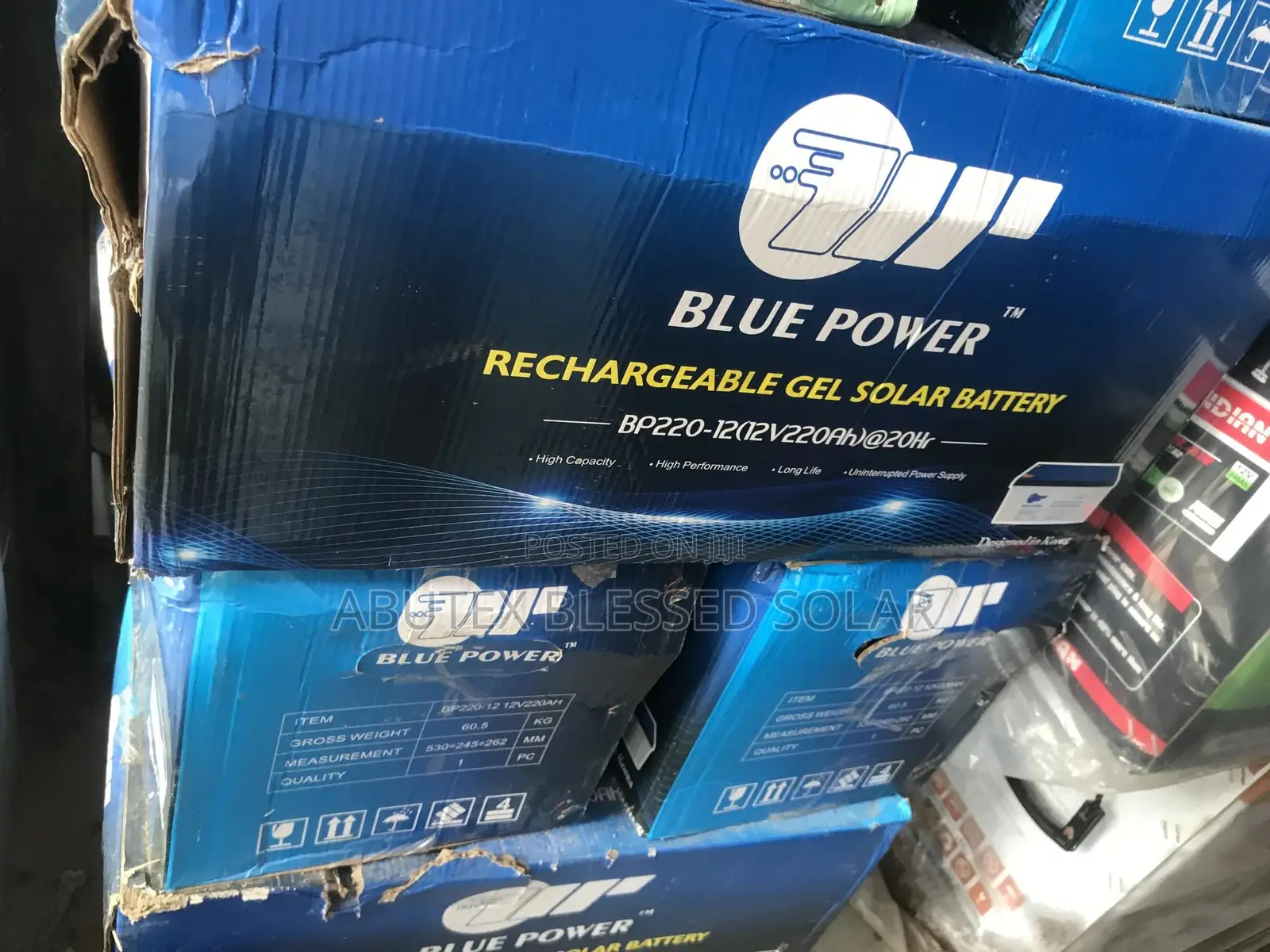 200ah 12v Blue Power Rechargeable Gel Bettery