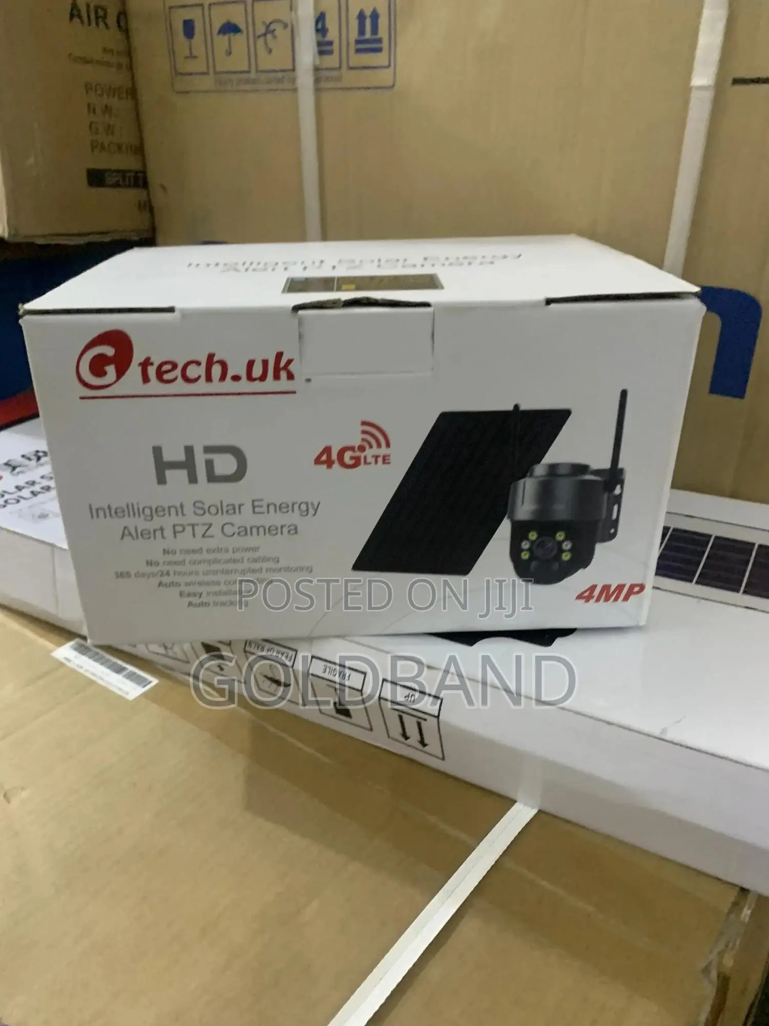Solar PTZ Camera With Full Rotation Motion Detection