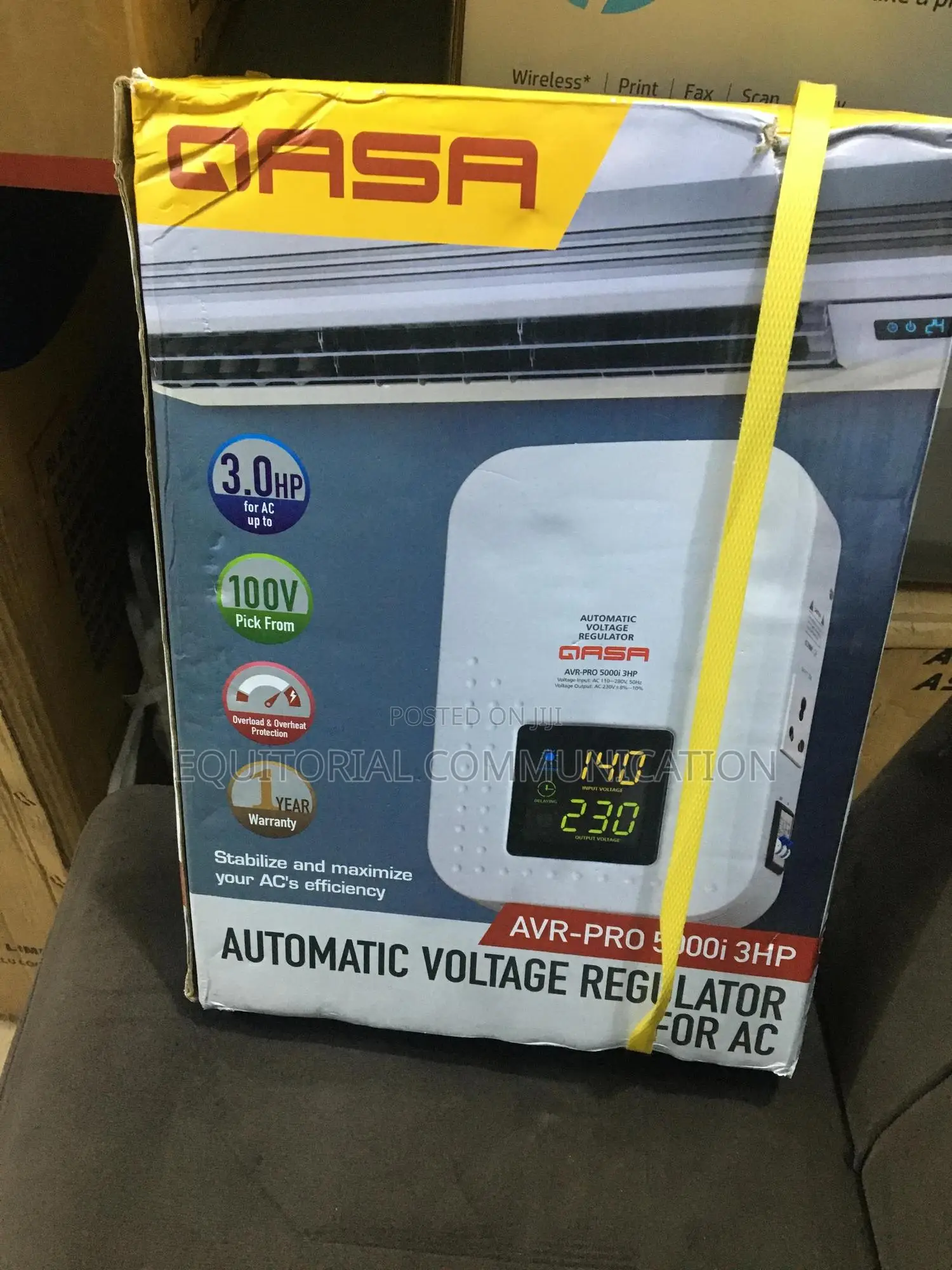 Qasa 5000i Avr – Ideal for 3hp Compressors Motors