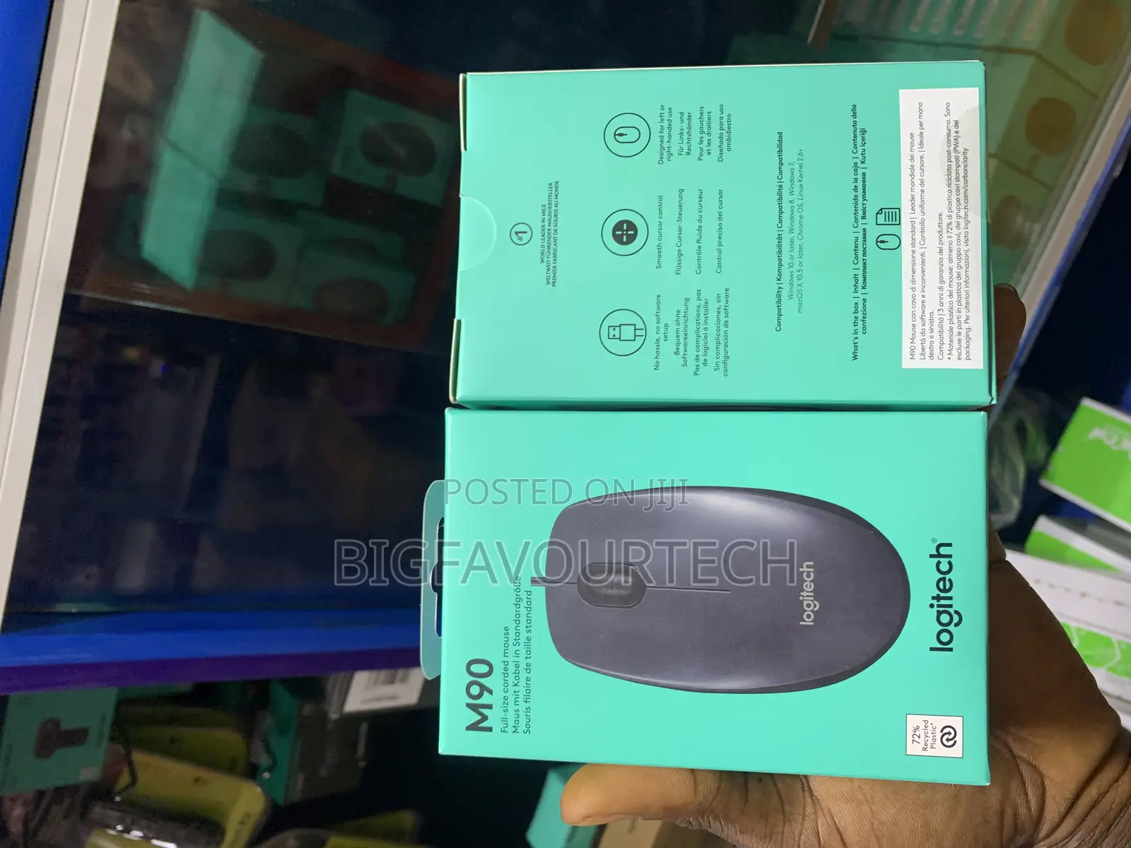 Logitech Wired Mouse M90 Black Usb