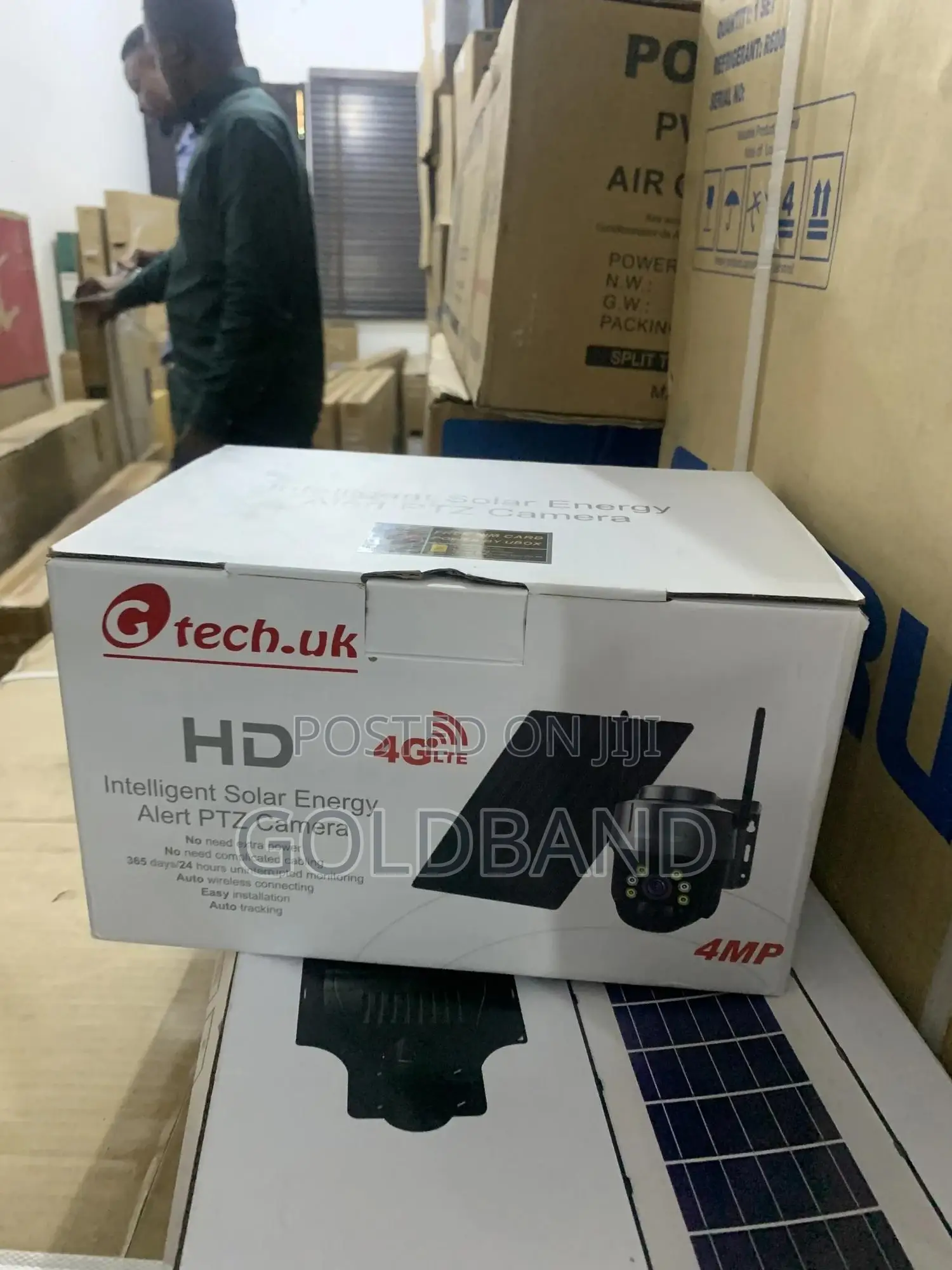 Wireless Solar PTZ Camera – Hd Lens, 360° Rotation
