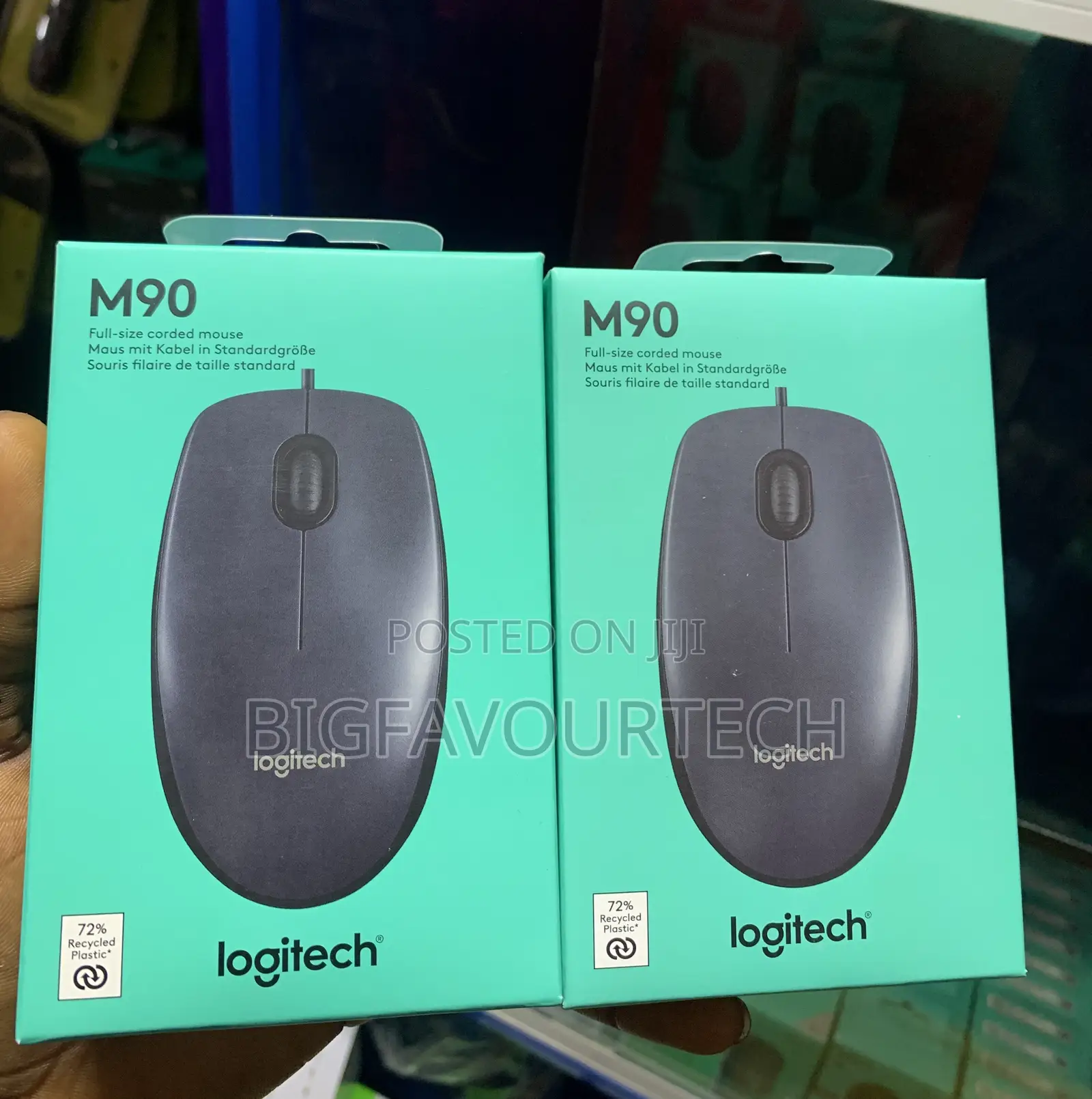 Logitech Wired Mouse M90 Black Usb