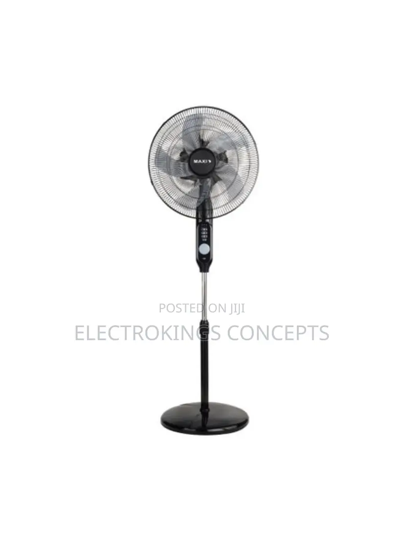 Maxi Standing Rechargeable Fan 18 Inch Black (45ac-Kys)