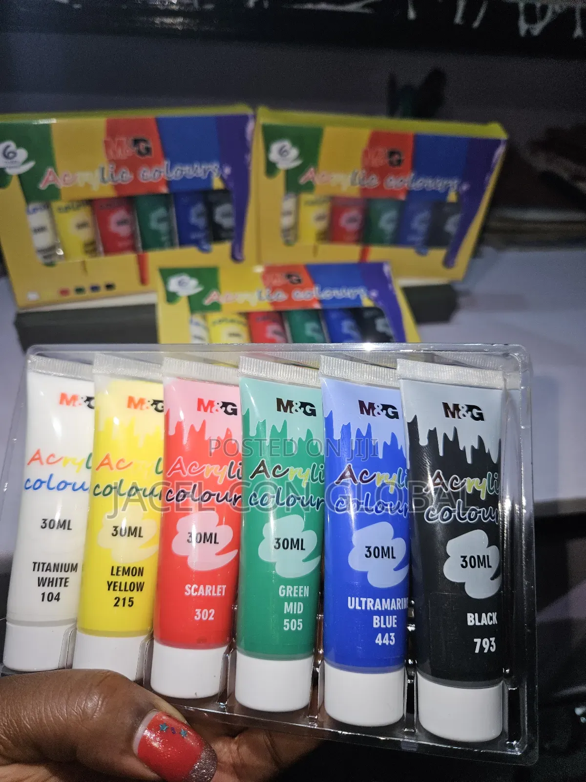 30ml Acrylic Paint by 6 Colors [ Sip and Paint Activity ]