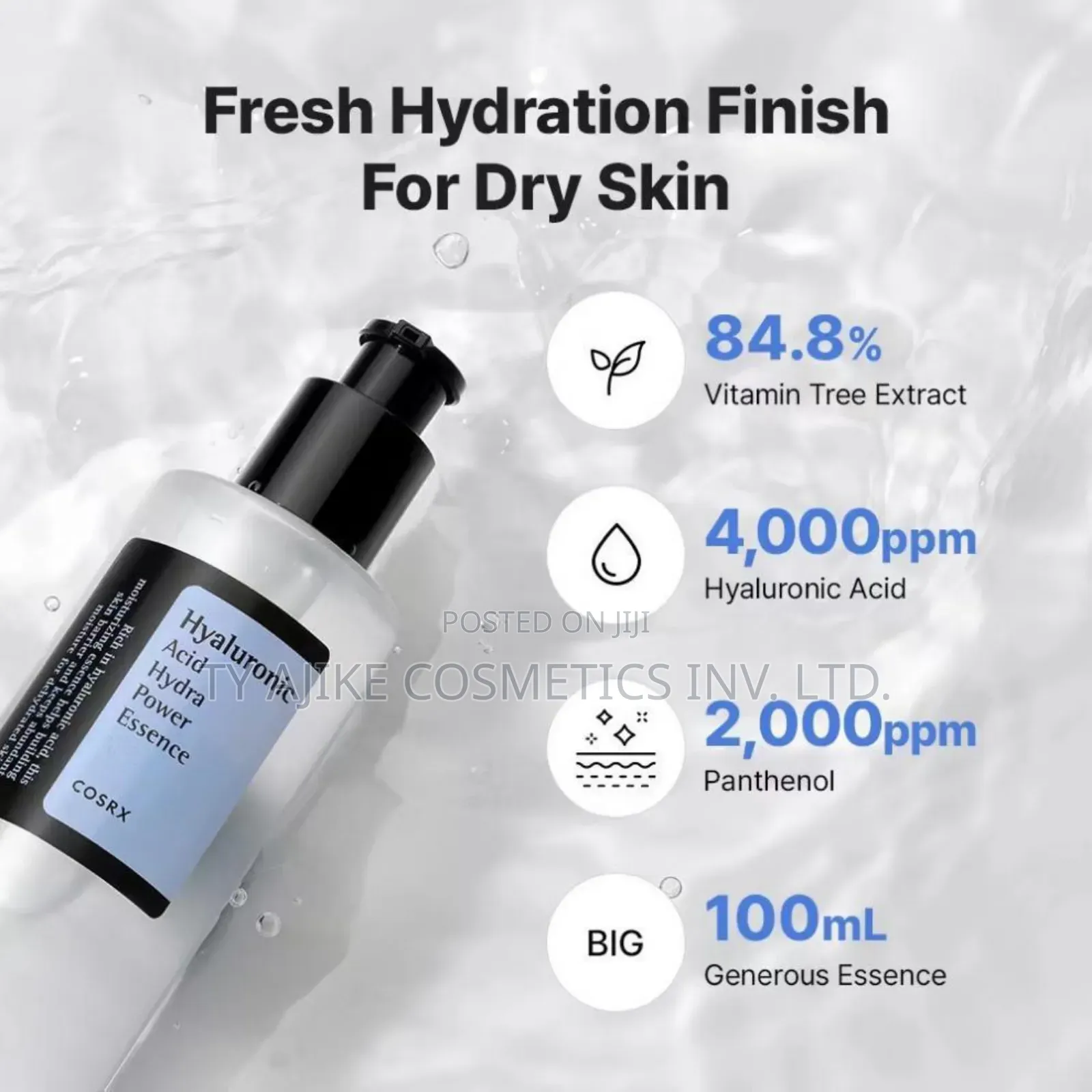 Hyaluronic Acid Hydra Power Essence, 100ml