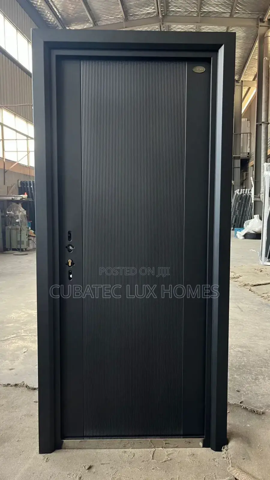 3ft Black Jiuhua Door