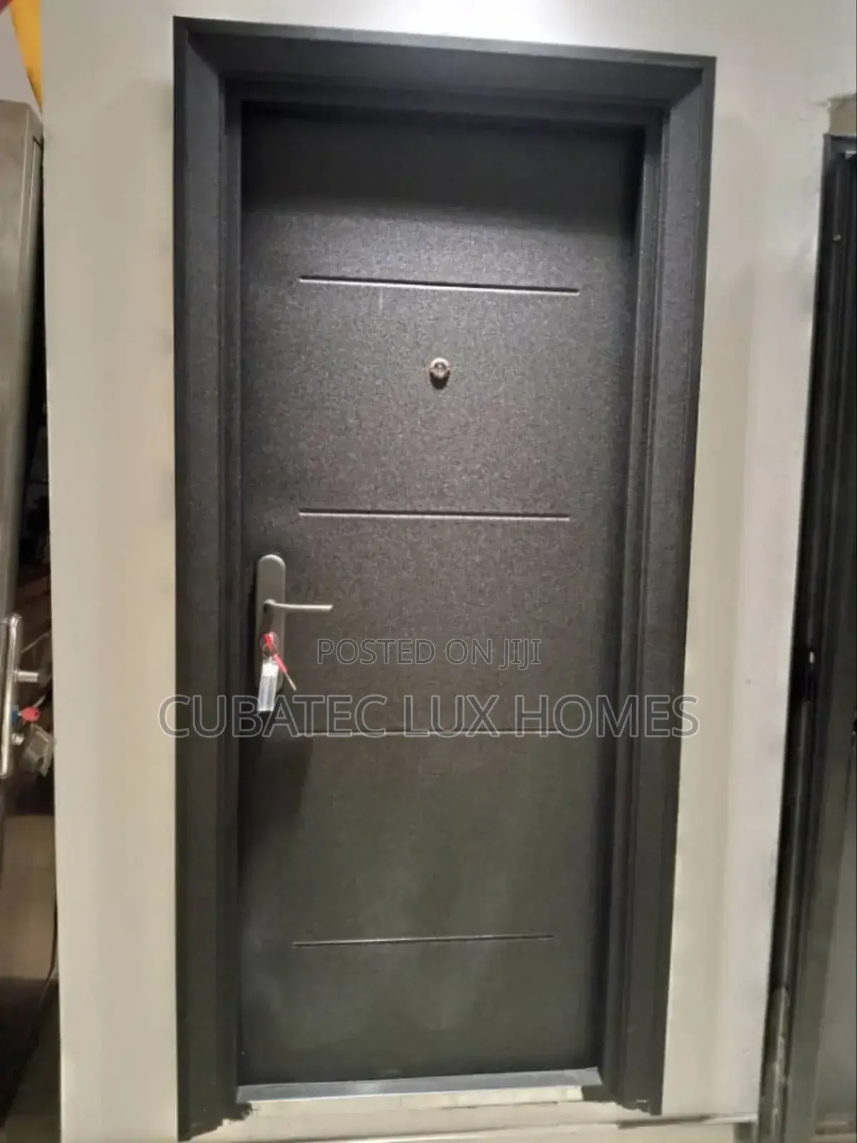 3ft Black Jiuhua Door