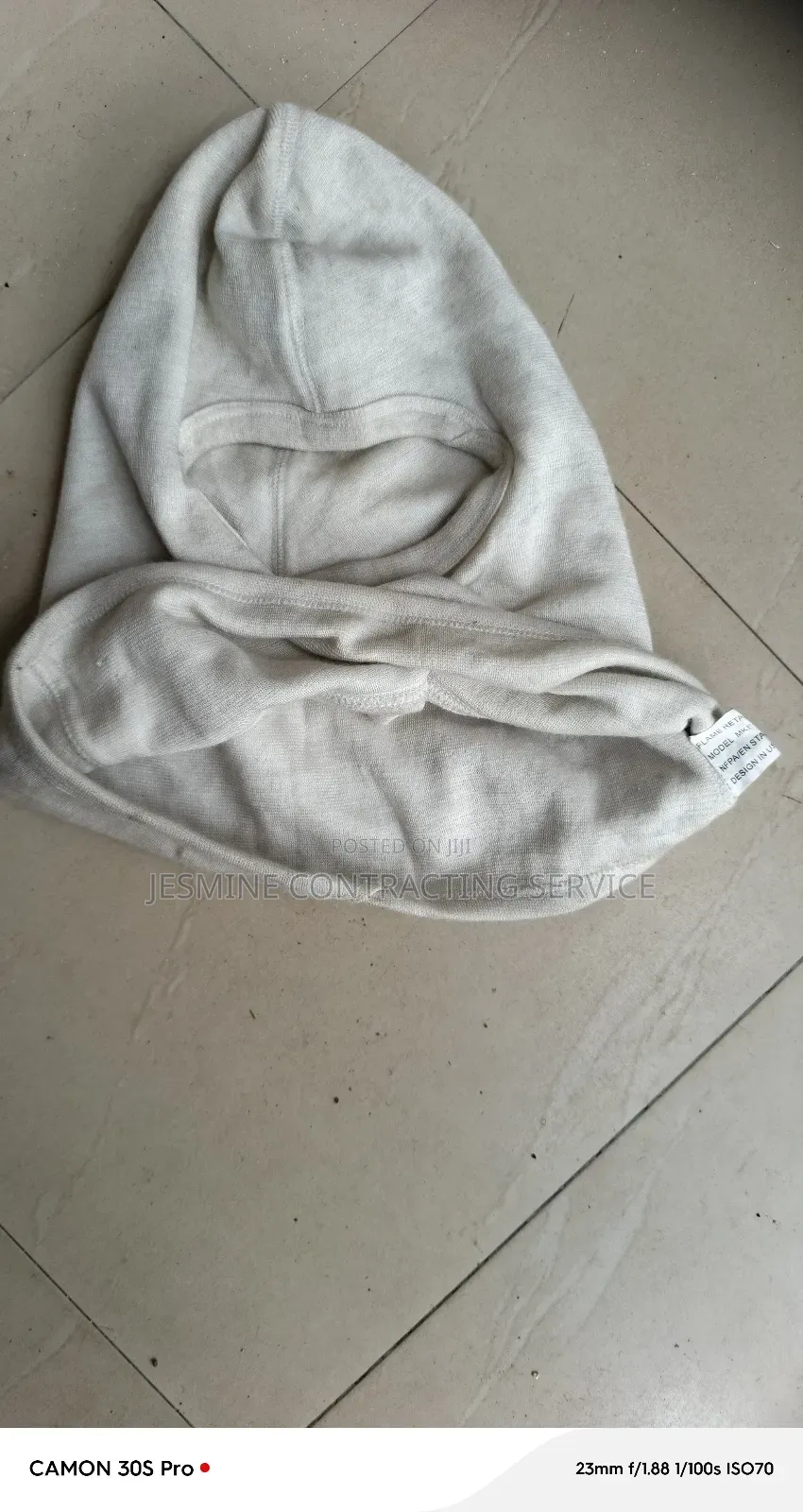 Fire Resistance Hood For Sandblasting