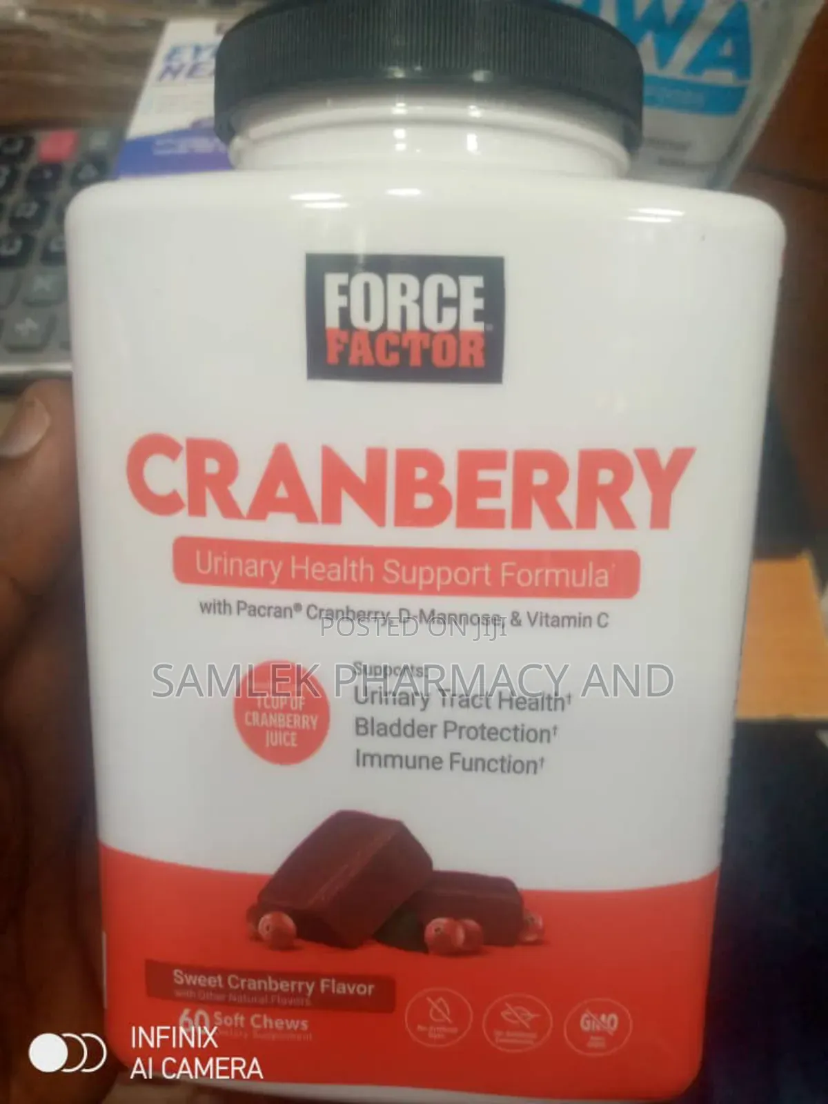 Force Factor Cranberry Wit D-mannose,Bladder&Urinary Tract